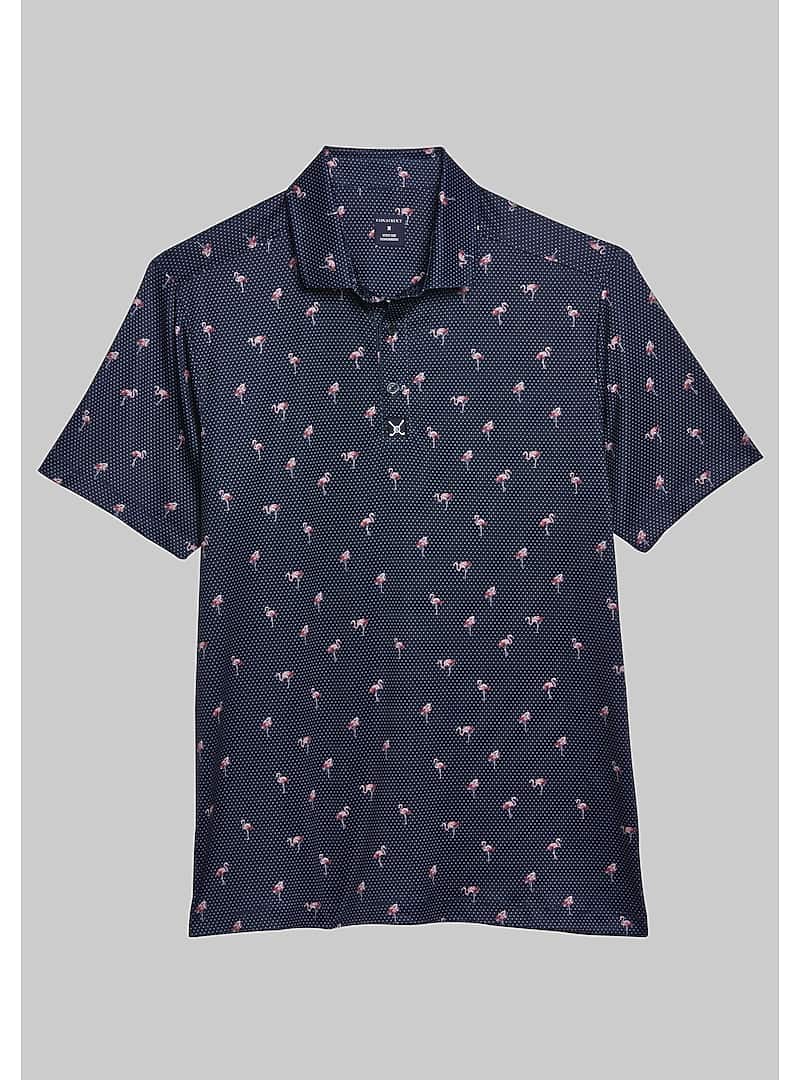 Con.Struct Tailored Fit Flamingo Dot Print Polo - Memorial Day Outfits ...