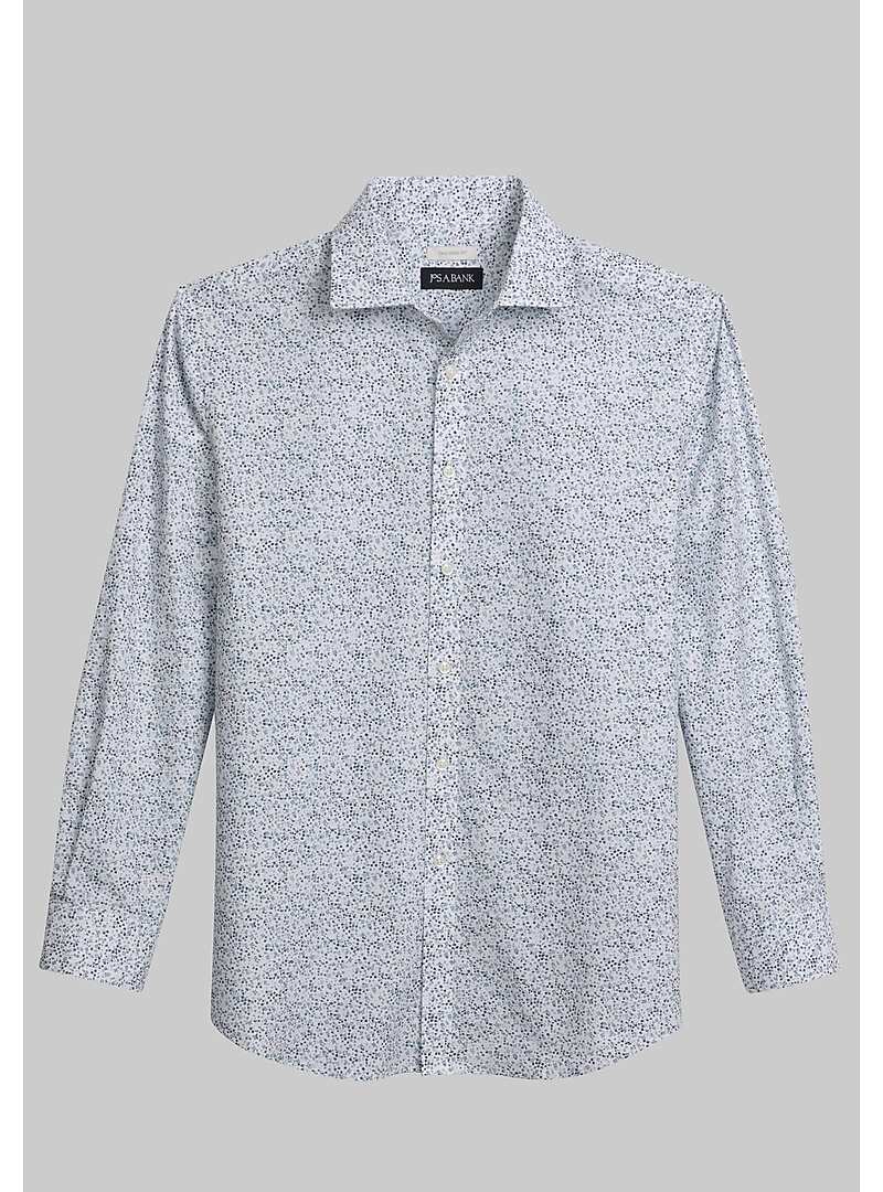 Jos. A. Bank Tailored Fit Ditsy Floral Print Sportshirt Jos. A. Bank