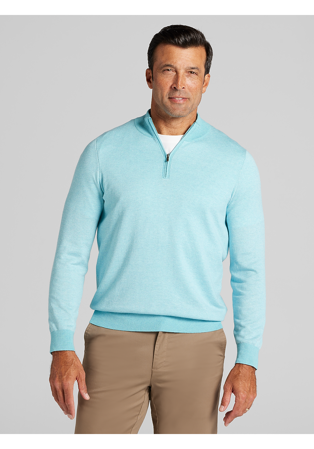 Tailored Fit 1/4-Zip Sweater