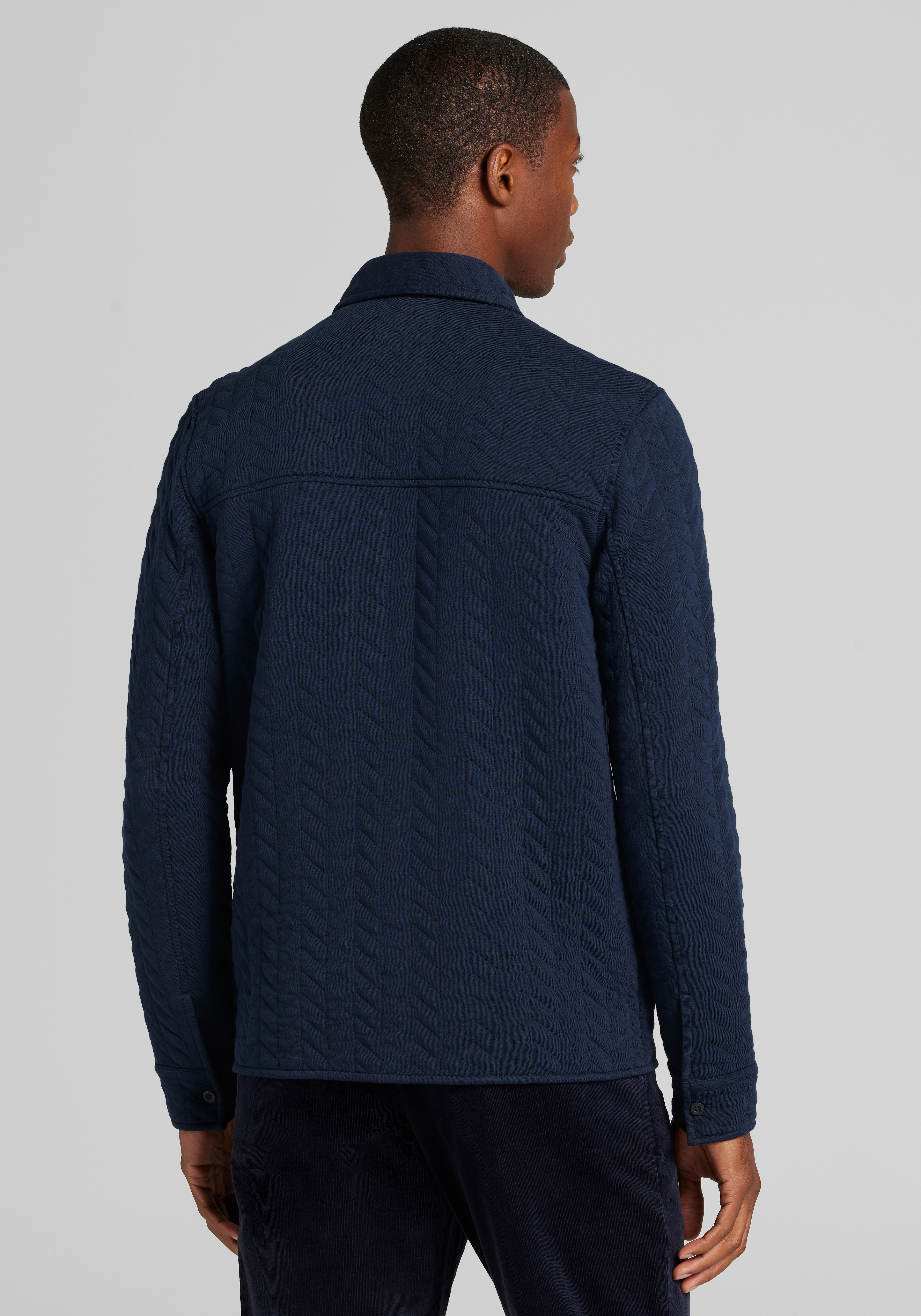 Jos. A. Bank Tailored Fit Quilted Jacquard Shirt Jacket CLEARANCE