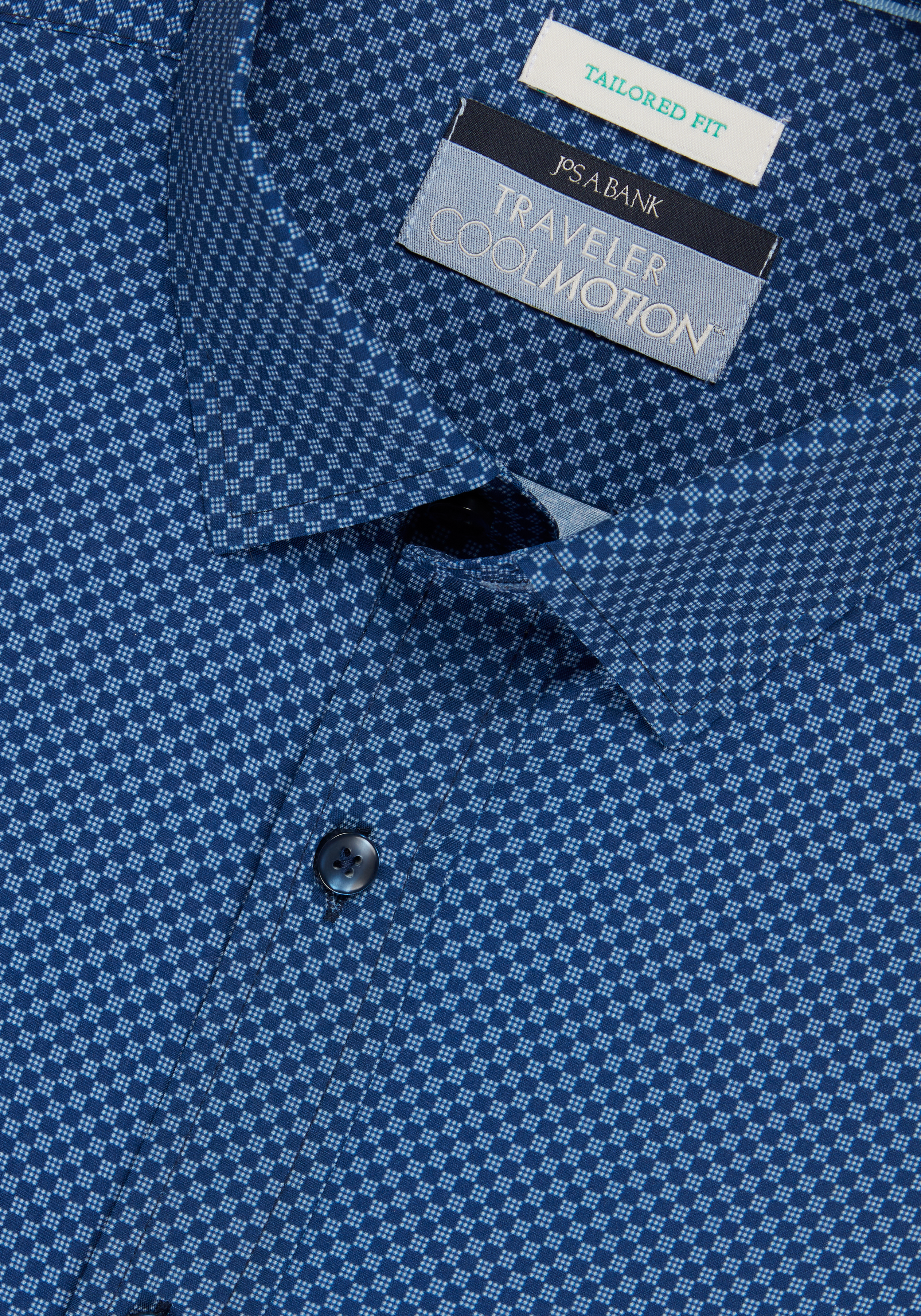 Traveler® Collection Tailored Fit Dot Box 4-Way Stretch Sportshirt CLEARANCE