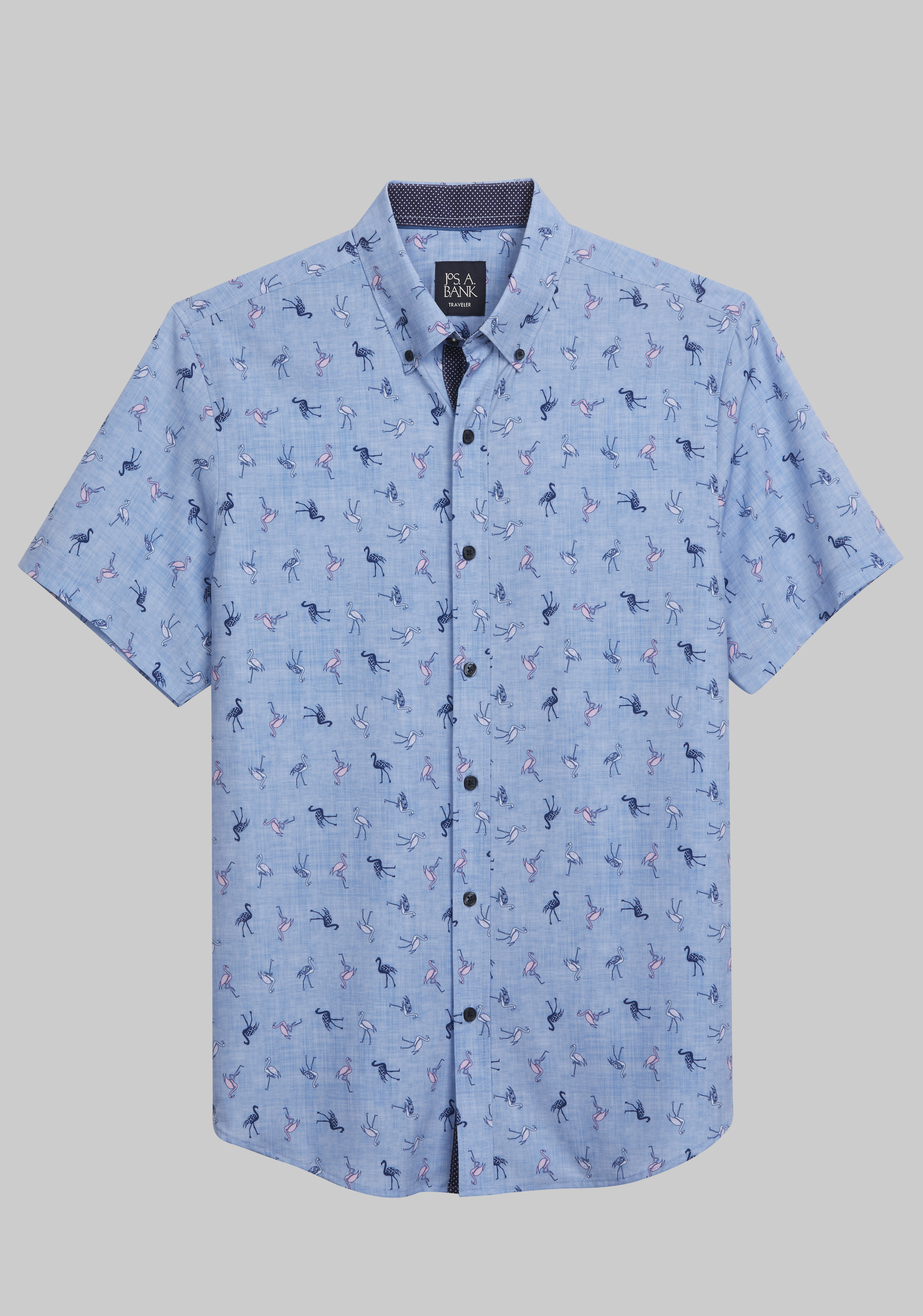 Eye-Catching Designer Men's Shirt, Stylish Paint Splatter Dress Shirt