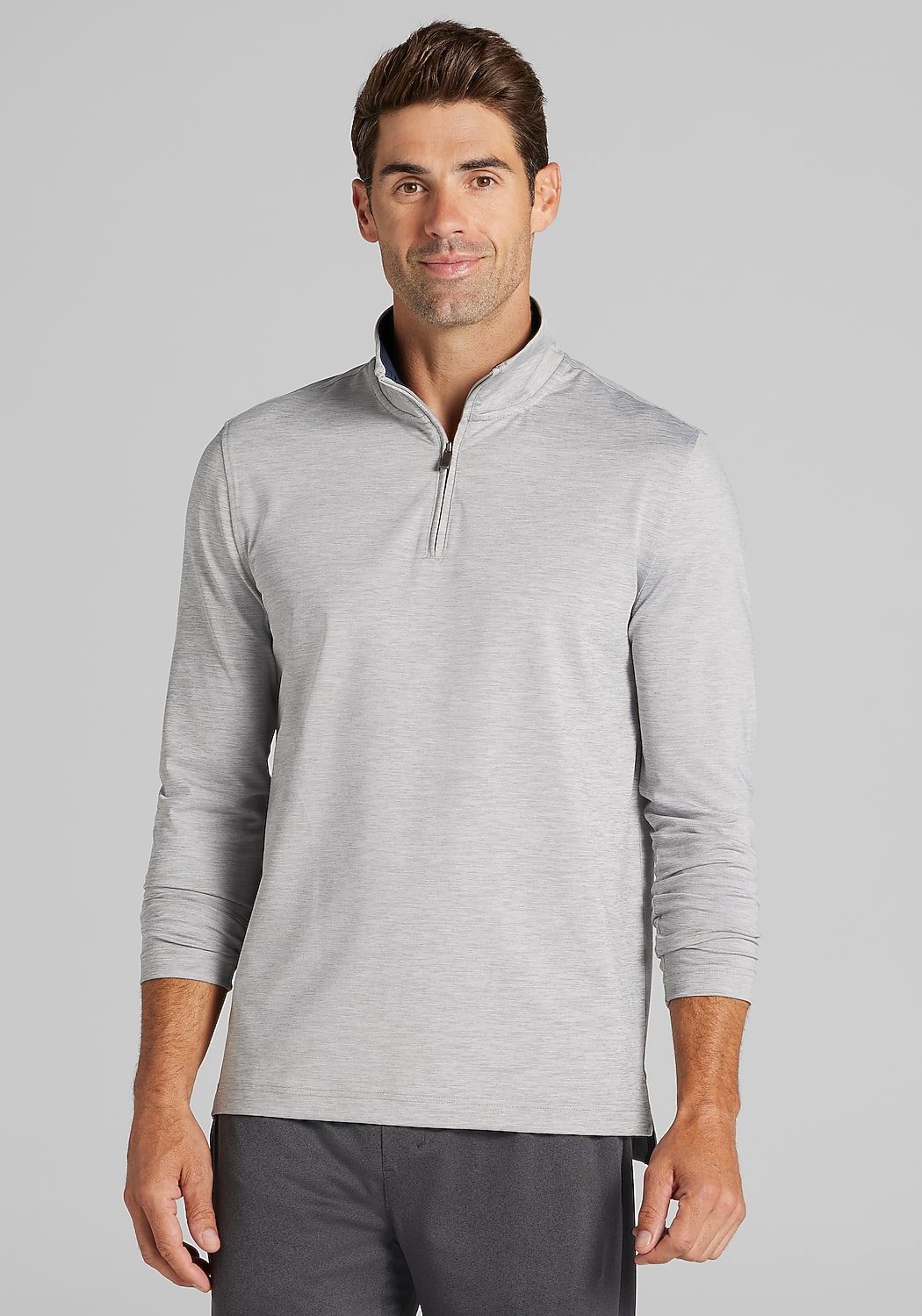Traveler&reg; Collection Tailored Fit Performance 1/4 Zip Shirt - Big & Tall