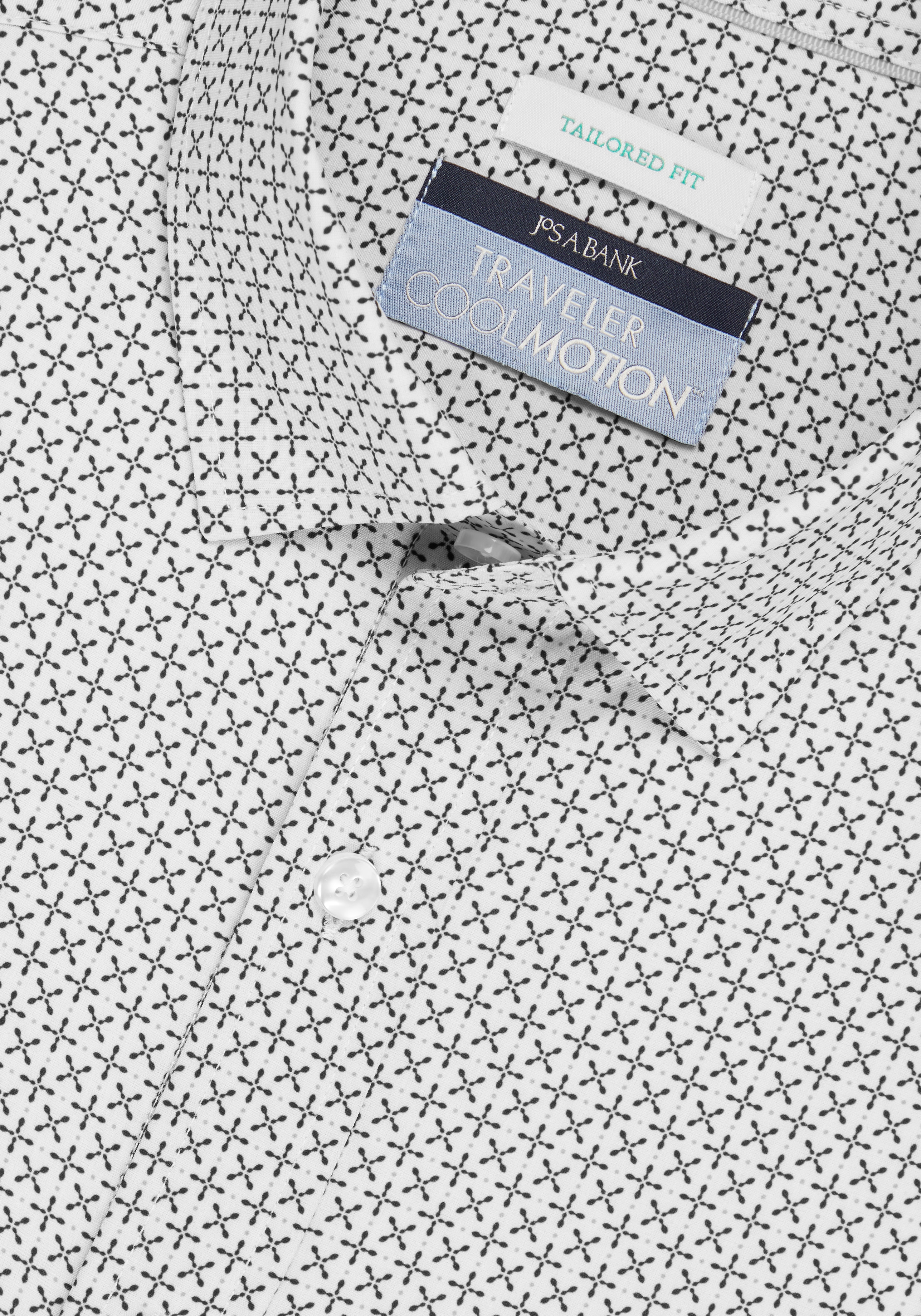 Traveler® Collection Tailored Fit Grid 4-Way Stretch Sportshirt CLEARANCE