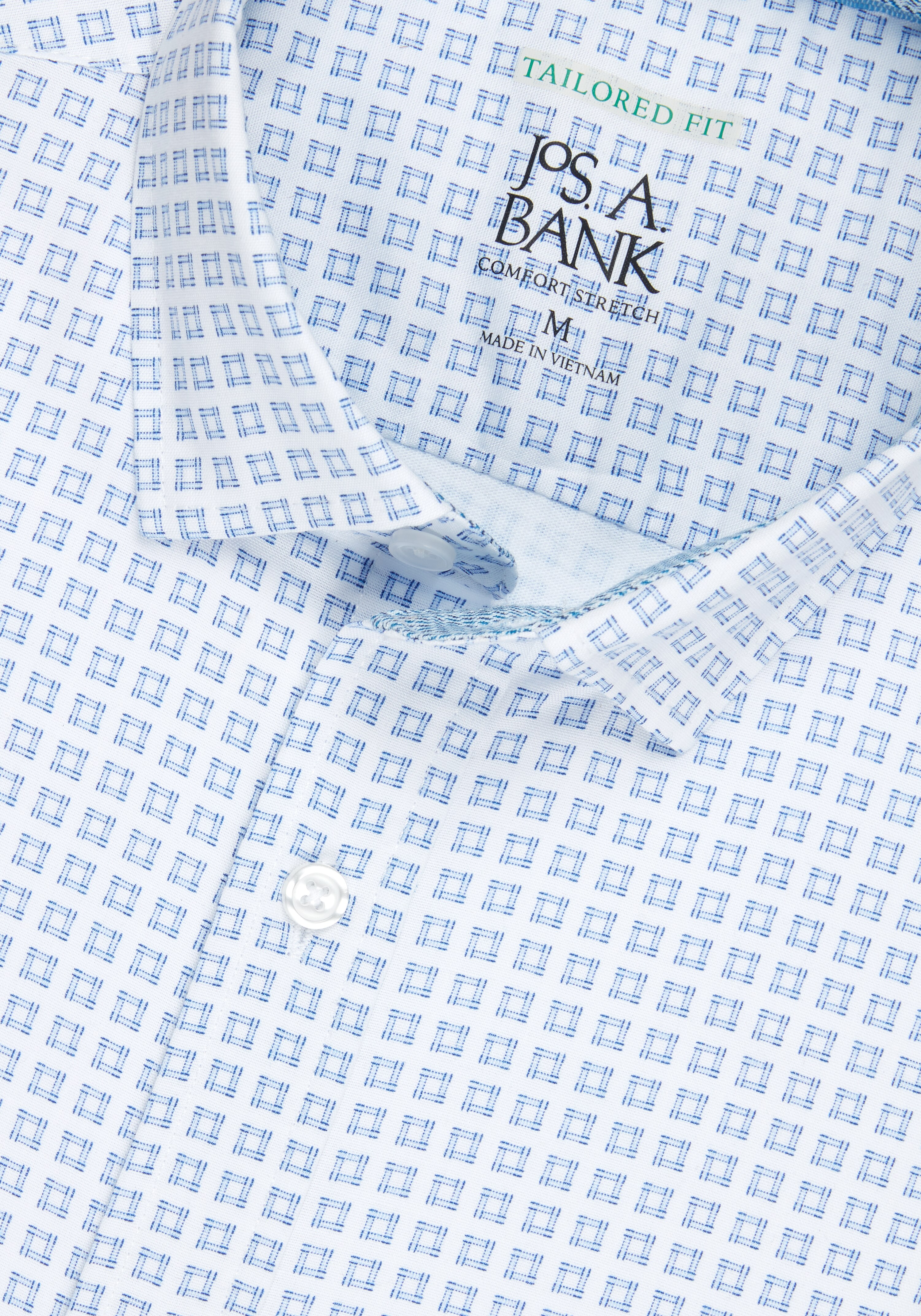 Jos. A. Bank Tailored Fit Stitch Box Hybrid Sportshirt CLEARANCE