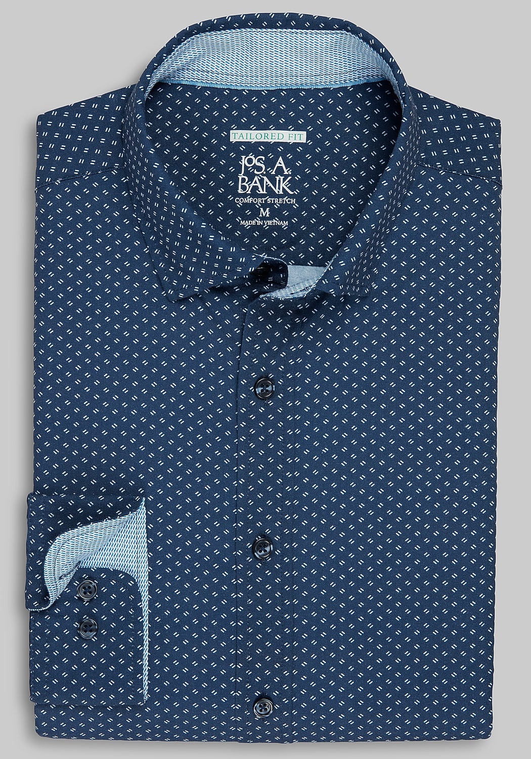 Traveler Collection Tailored Fit Diamond Hybrid Sportshirt - Big & Tall