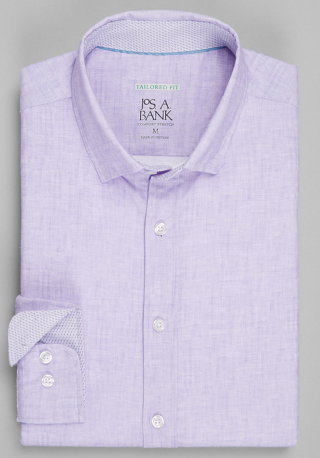 Traveler&reg; Collection Tailored Fit Crosshatch Hybrid Sportshirt