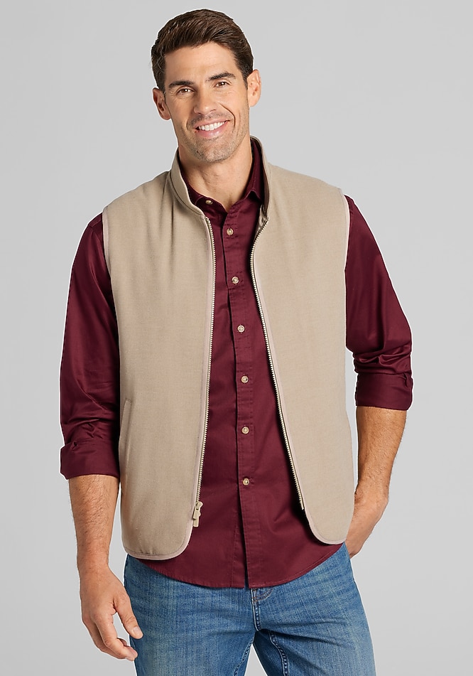 トップス yo BIOTOP linen compact vest Jos. A. Bank Tailored Fit Tech Flannel Vest CLEARANCE - All