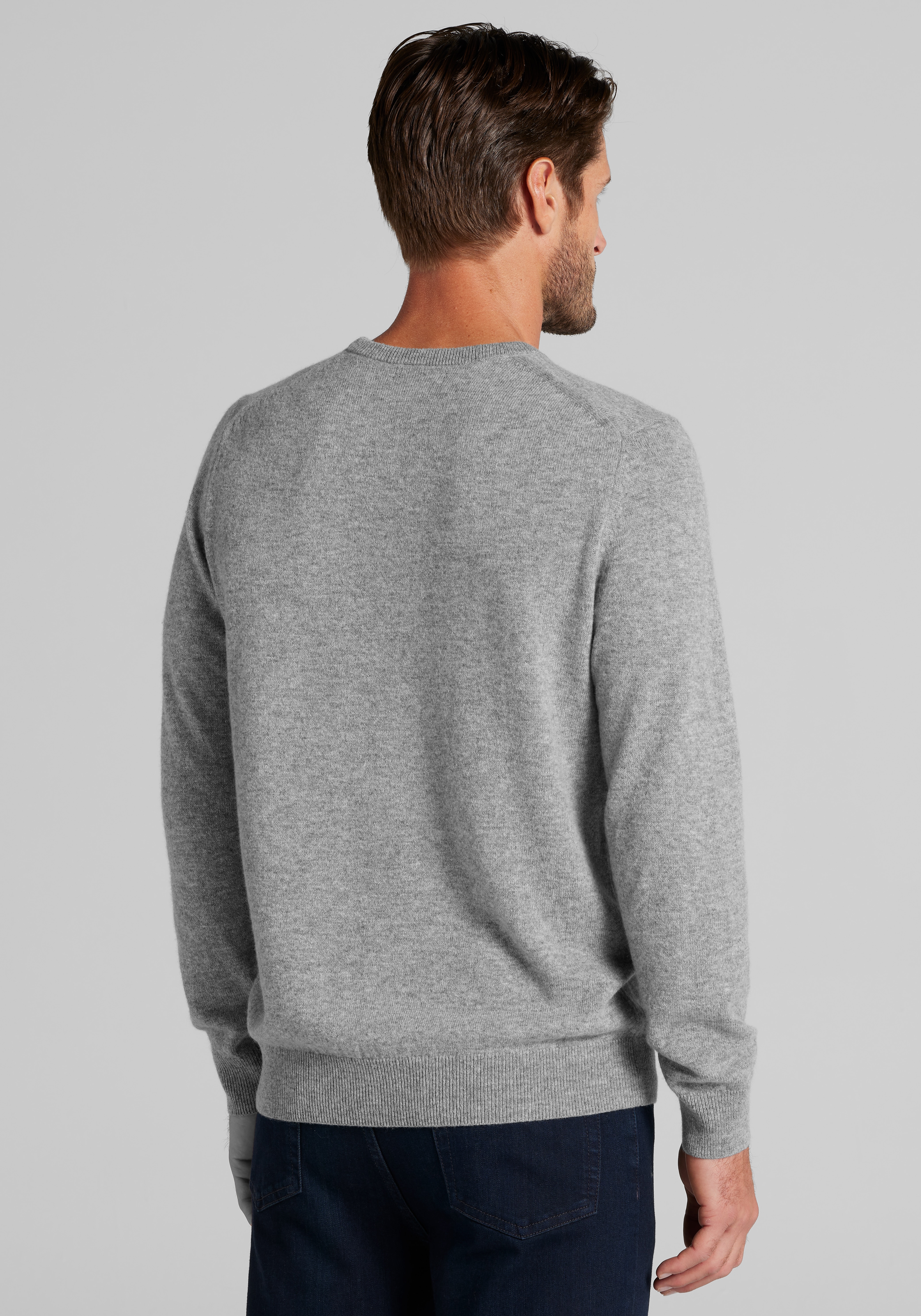 Jos. A. Bank Tailored Fit Wool-Cashmere Crew Neck Sweater - Big & Tall CLEARANCE