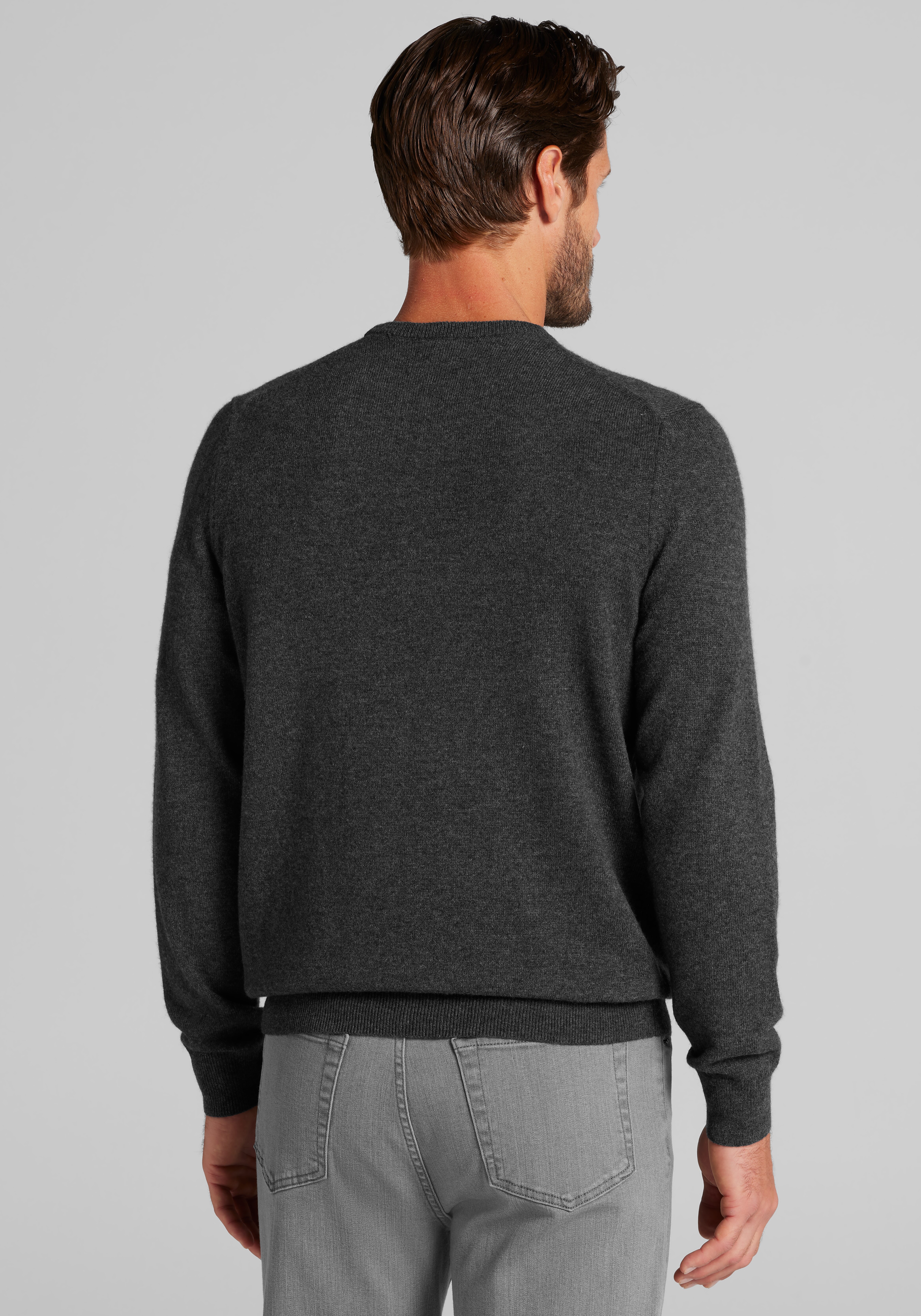 Jos. A. Bank Tailored Fit Wool-Cashmere Crew Neck Sweater - Big & Tall CLEARANCE