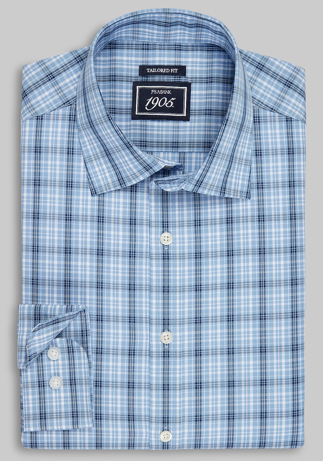 1905 Collection Tailored Fit Cross Check Comfort Stretch Sportshirt