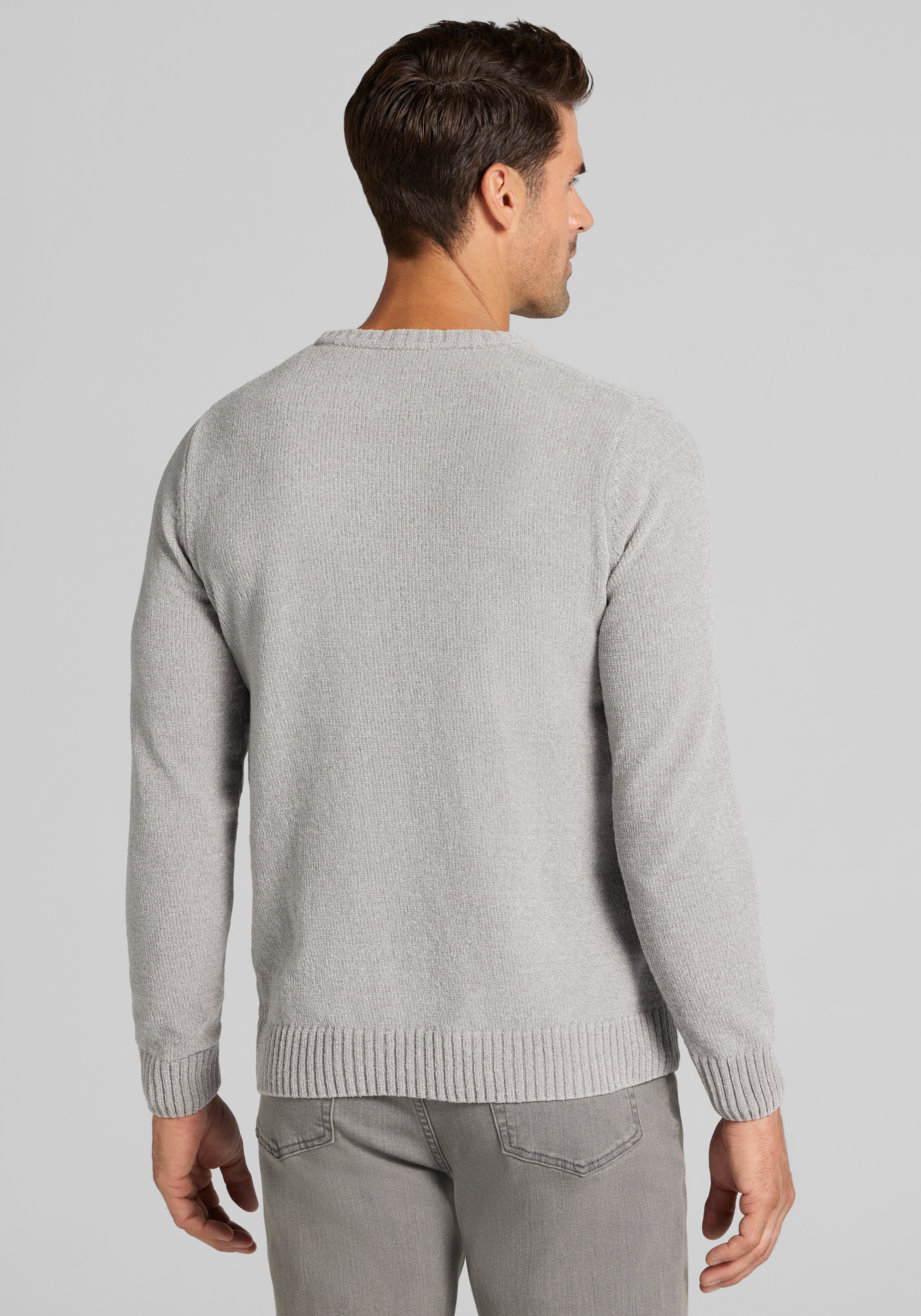 1905 Collection Tailored Fit Chenille Crew Neck Sweater CLEARANCE
