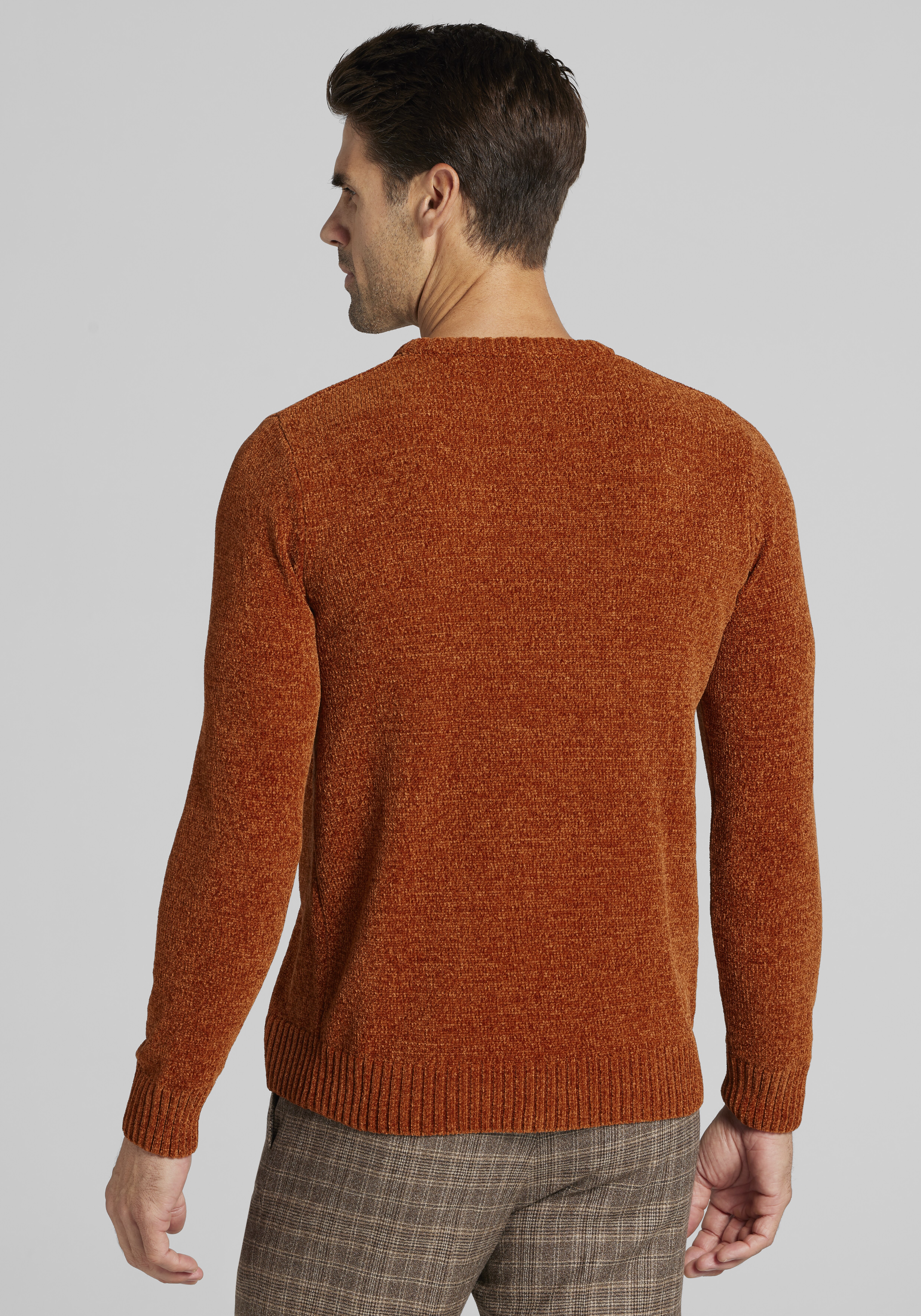 1905 Collection Tailored Fit Chenille Crew Neck Sweater CLEARANCE