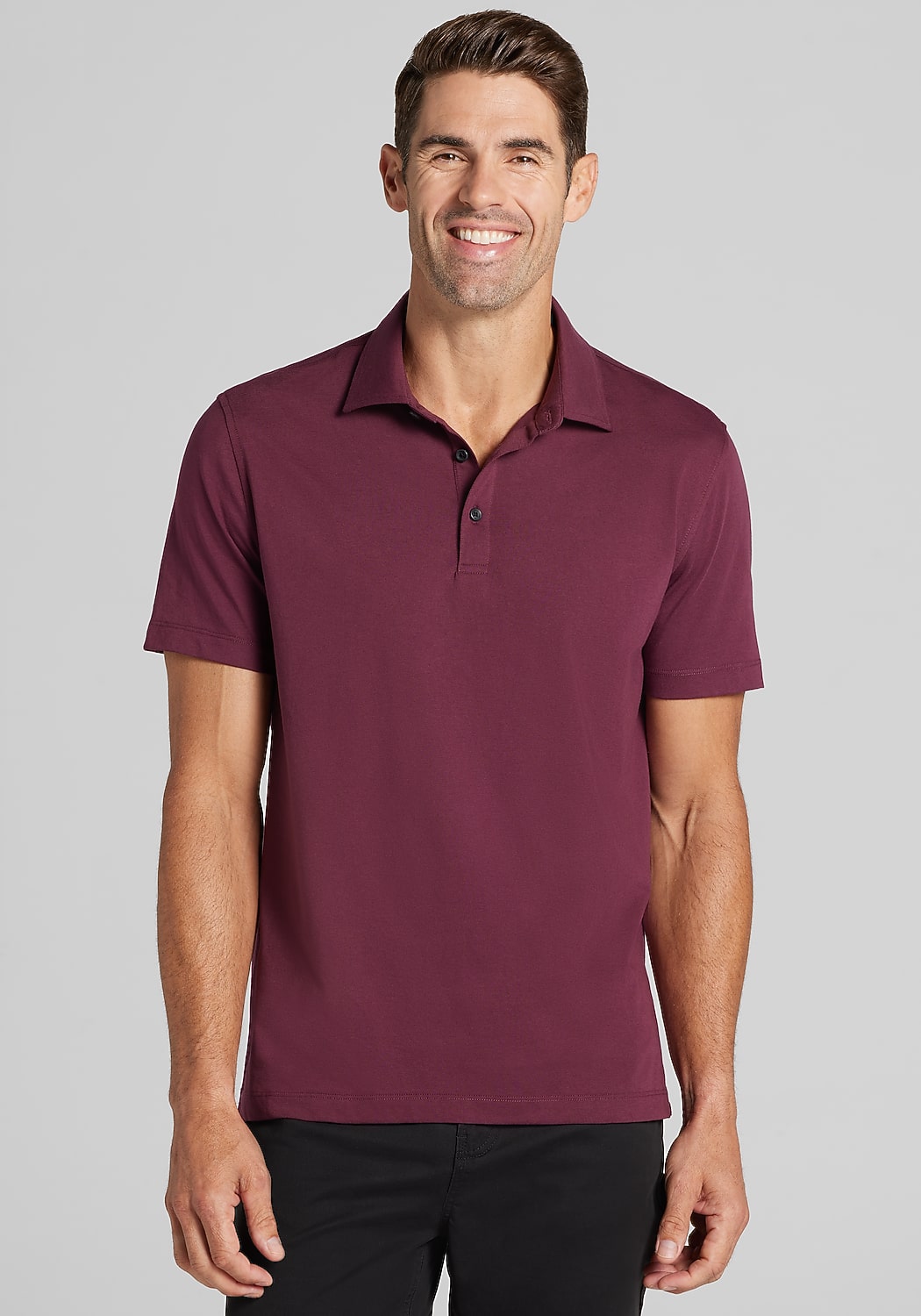 1905 Collection Tailored Fit Short Sleeve Polo - Big & Tall
