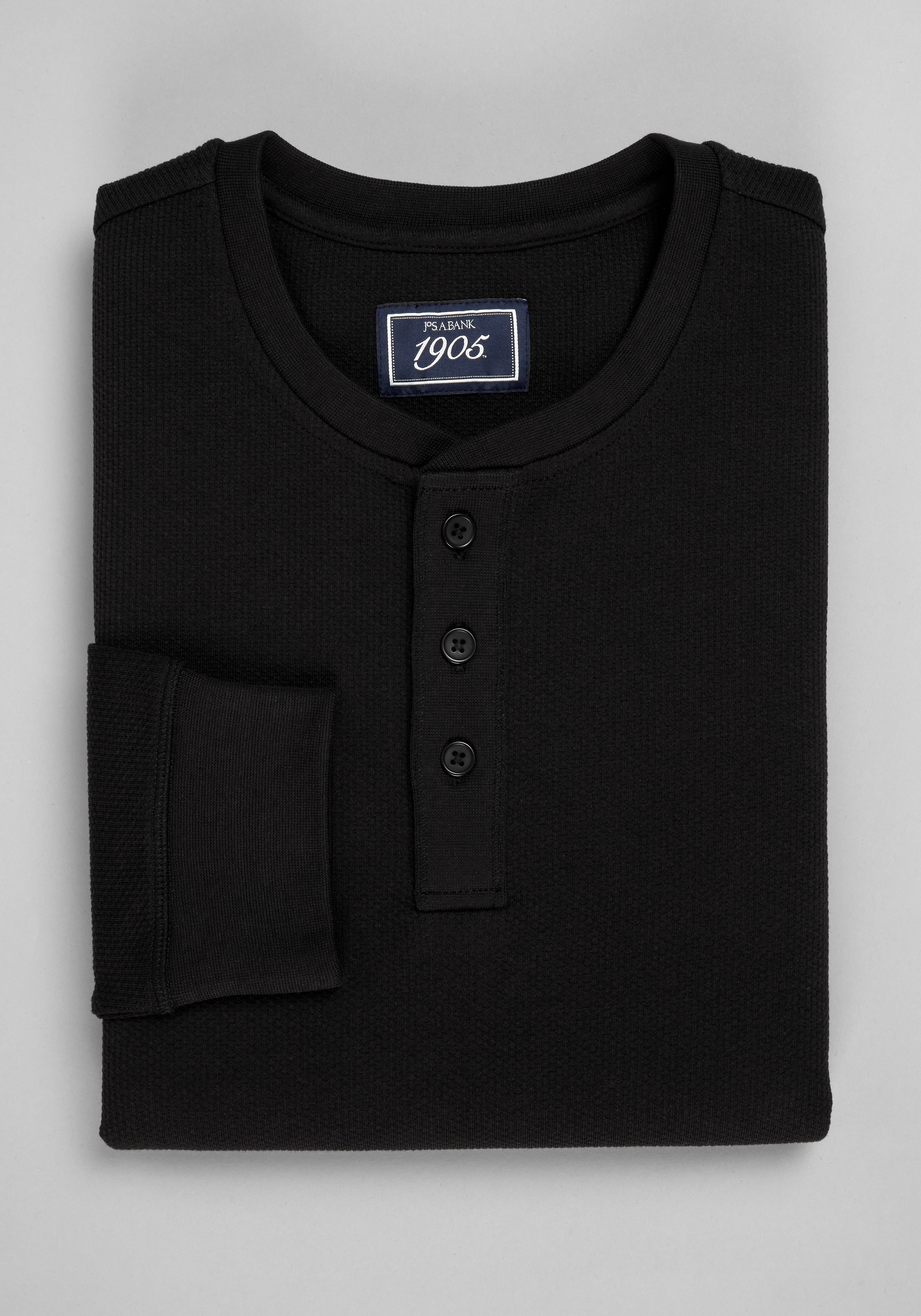 1905 Collection Tailored Fit Waffle Knit Henley
