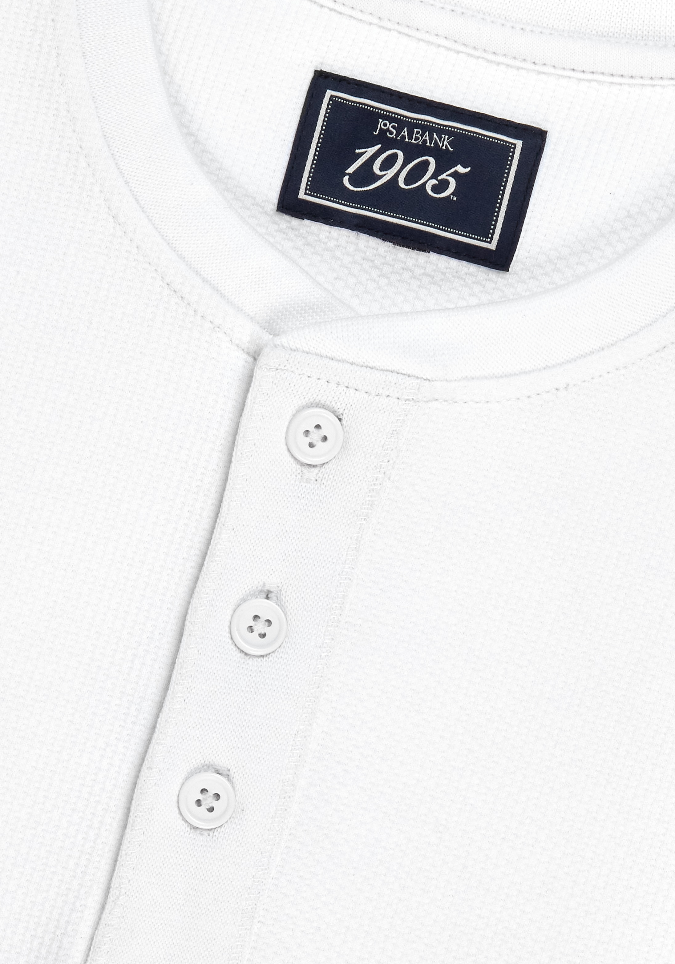 1905 Collection Tailored Fit Waffle Knit Henley - Big & Tall - Big & Tall CLEARANCE