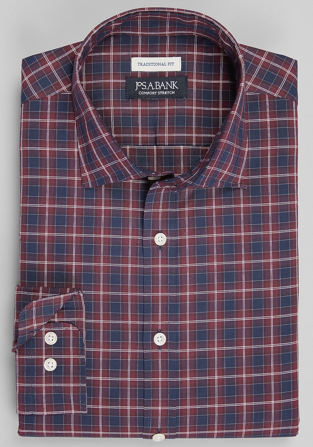 Jos. A. Bank Traditional Fit Large Plaid Sportshirt