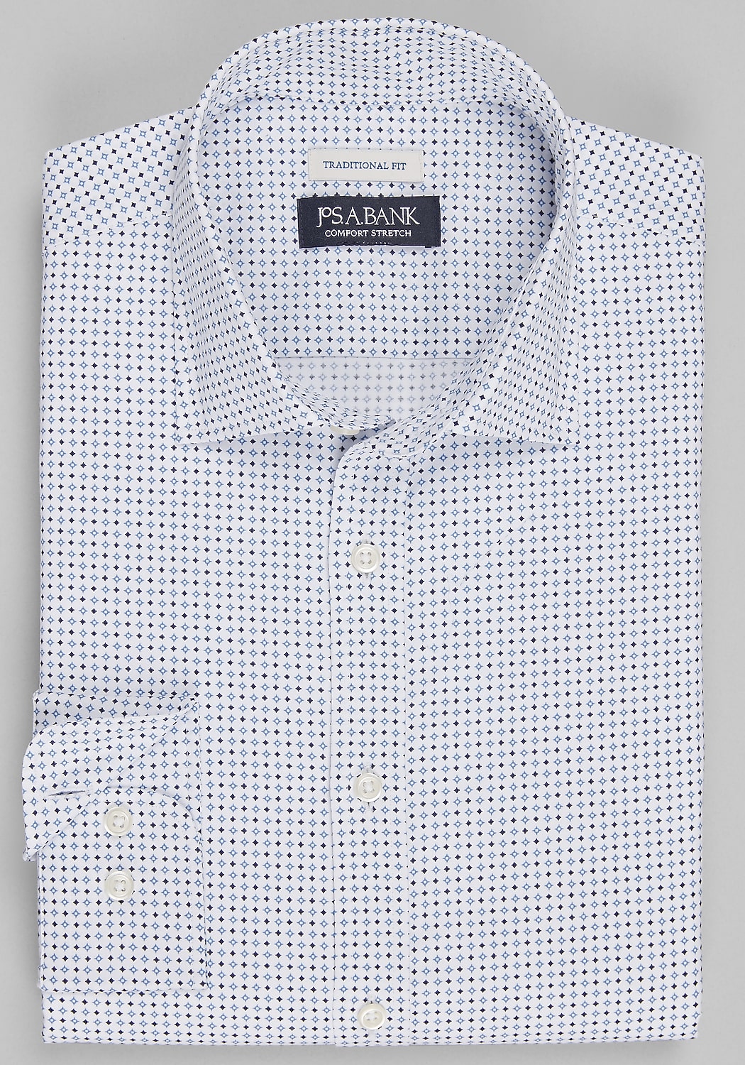 Jos. A. Bank Traditional Fit Mini Diamonds Sportshirt