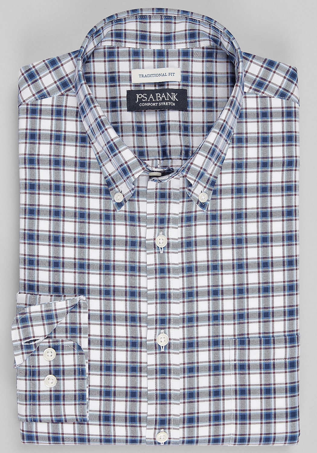 Jos. A. Bank Traditional Fit Medium Plaid Sportshirt