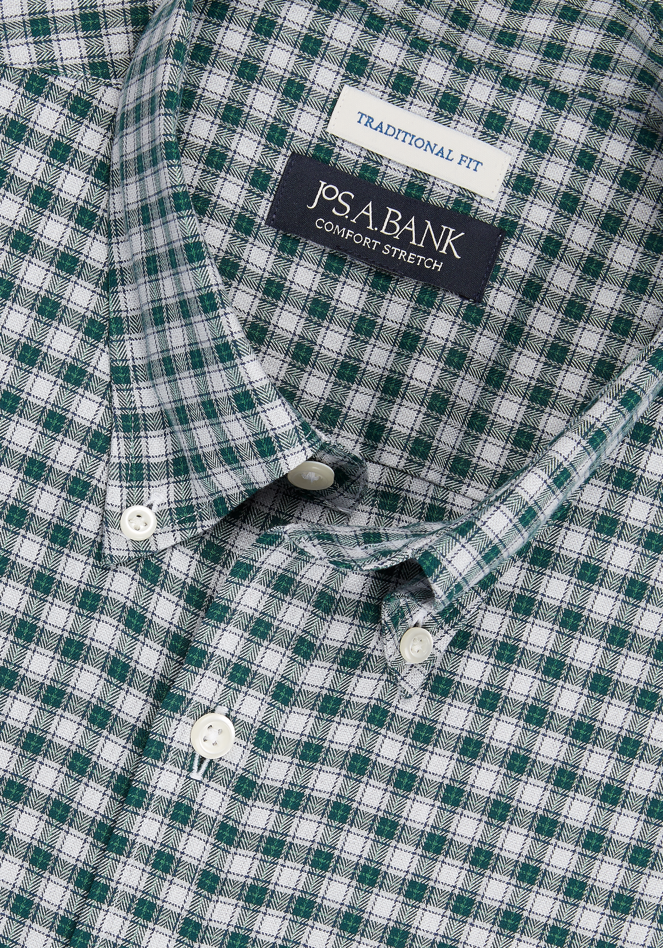 Jos. A. Bank Traditional Fit Small Check Sportshirt CLEARANCE