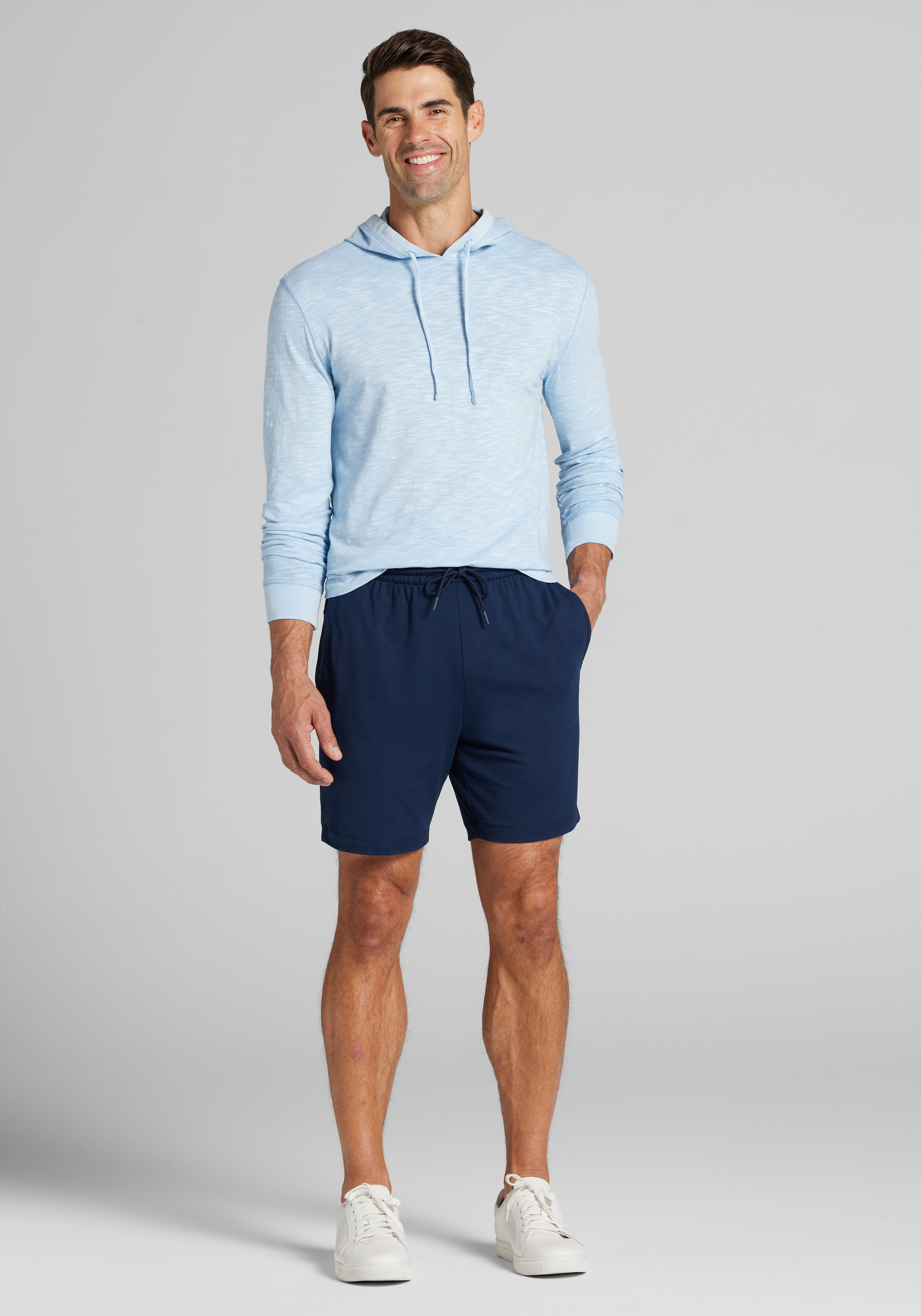 Jos. A. Bank Tailored Fit Garment-Dyed Hoodie