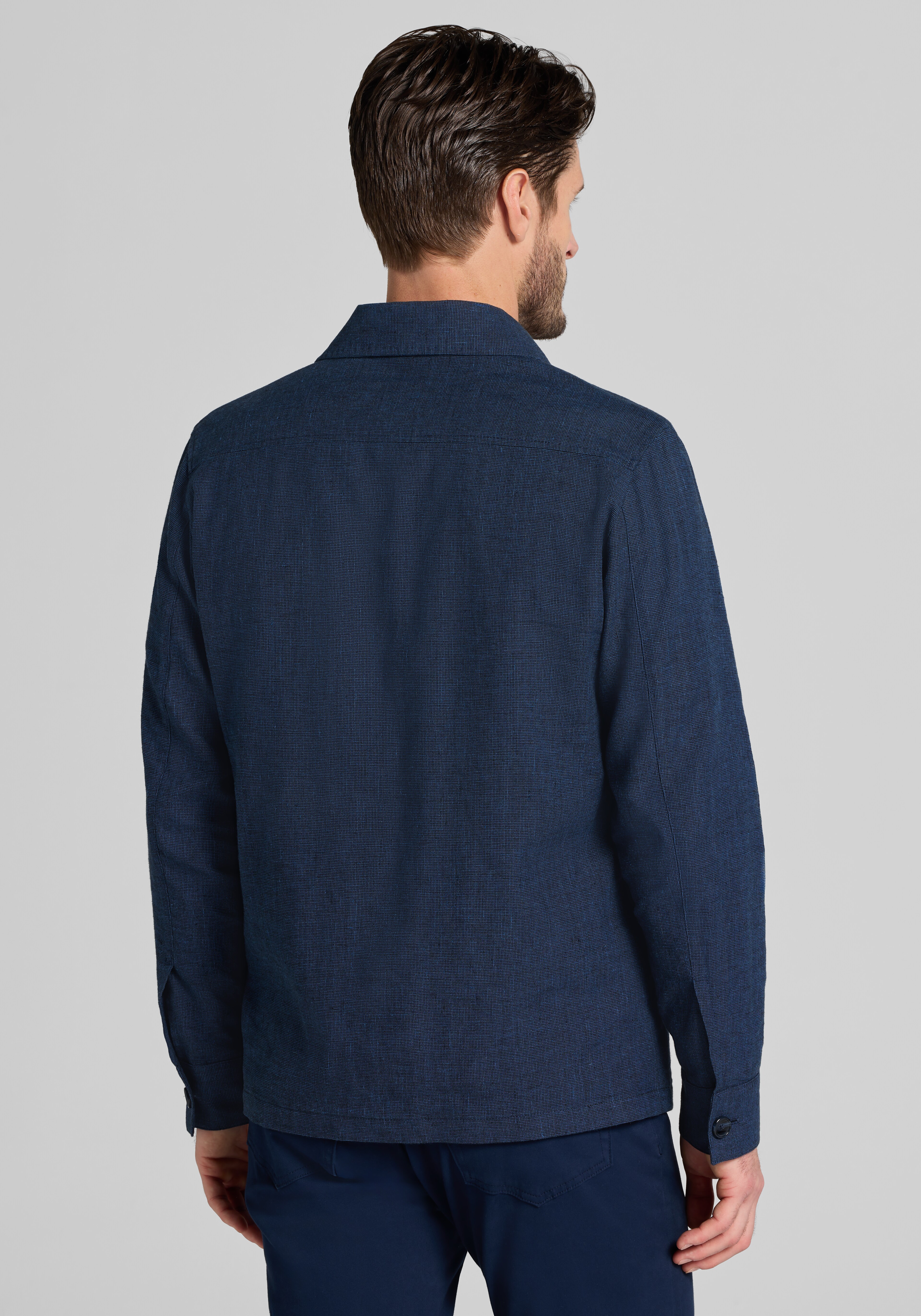 Jos. A. Bank Tailored Fit Basketweave Shirt Jacket - Big & Tall CLEARANCE