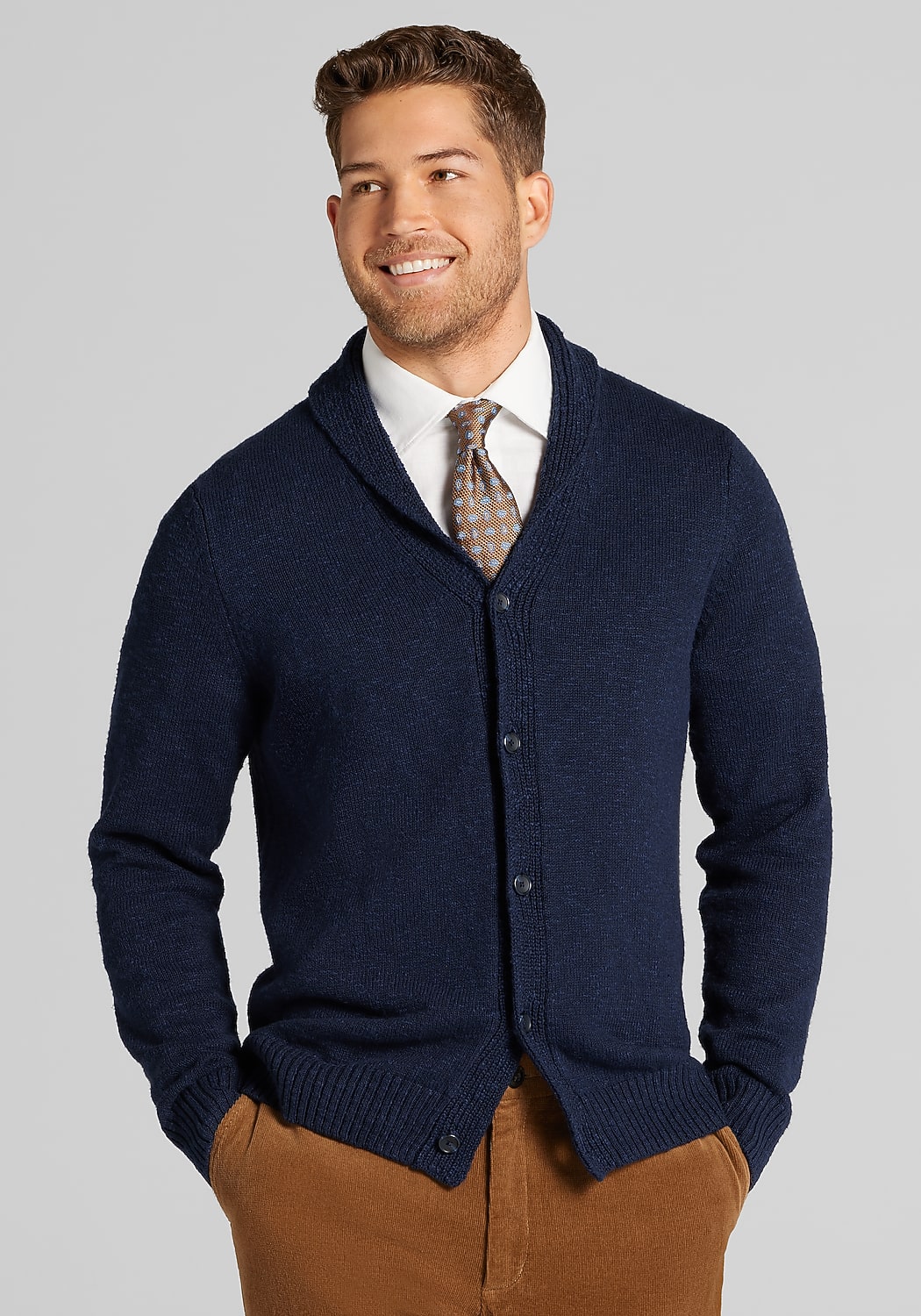 Jos. A. Bank Tailored Fit Shawl Collar Cardigan Sweater