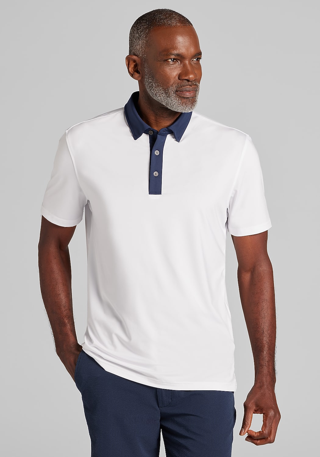 Traveler® Performance Tailored Fit Short Sleeve Polo - Big & Tall
