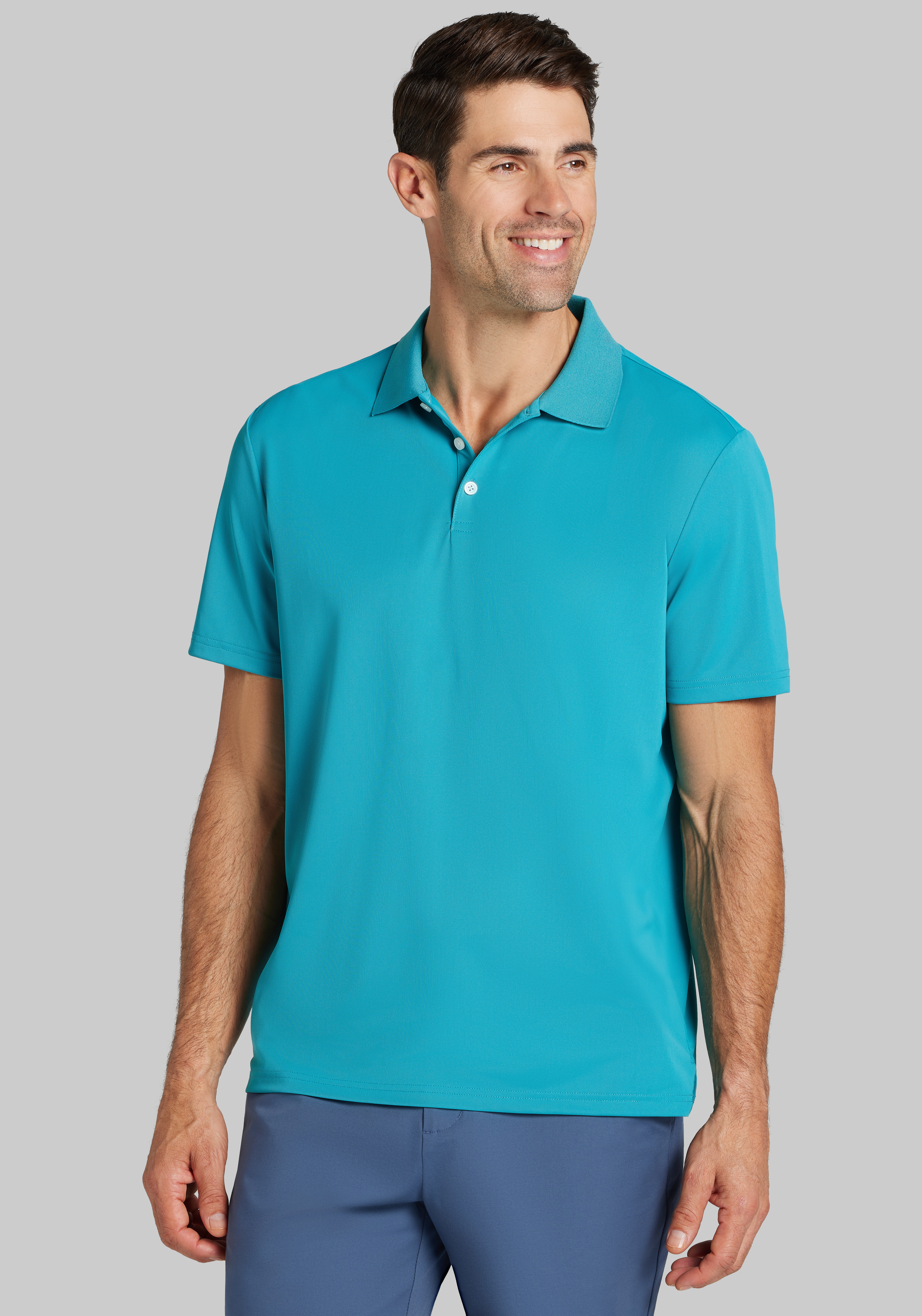 Traveler&reg; COOL<i>MOTION</i> Traditional Fit Pique Performance Polo - Big & Tall