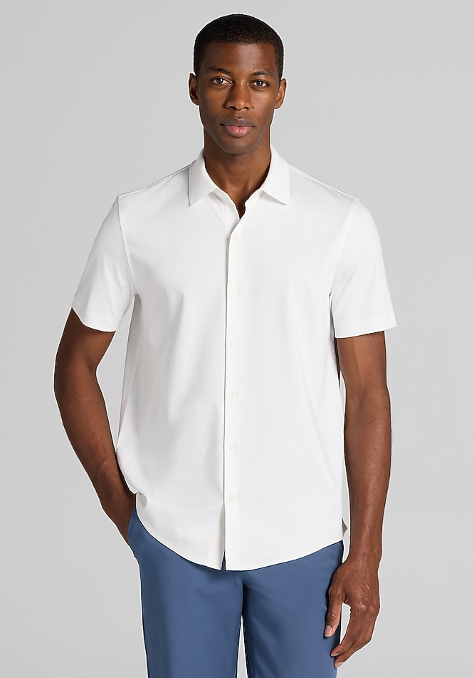 big short sleeve dress shirts XYGJZ Big and Tall Short Sleeve Dress Shirts for Men Summer Casual Dress  Shirts(Black,XXS) at Amazon Men's Clothing store