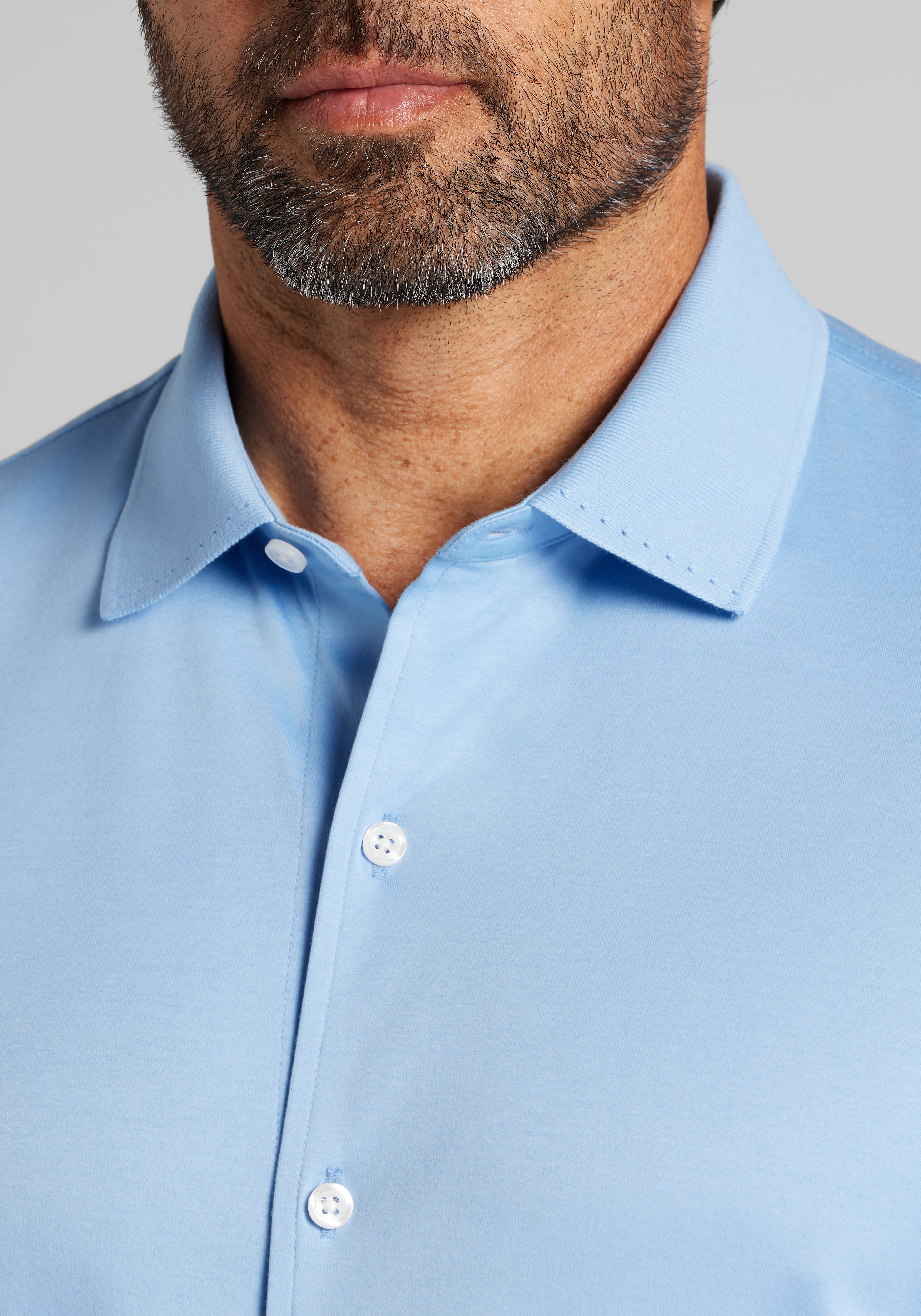 Jos. A. Bank Tailored Fit Short Sleeve Button Front Shirt