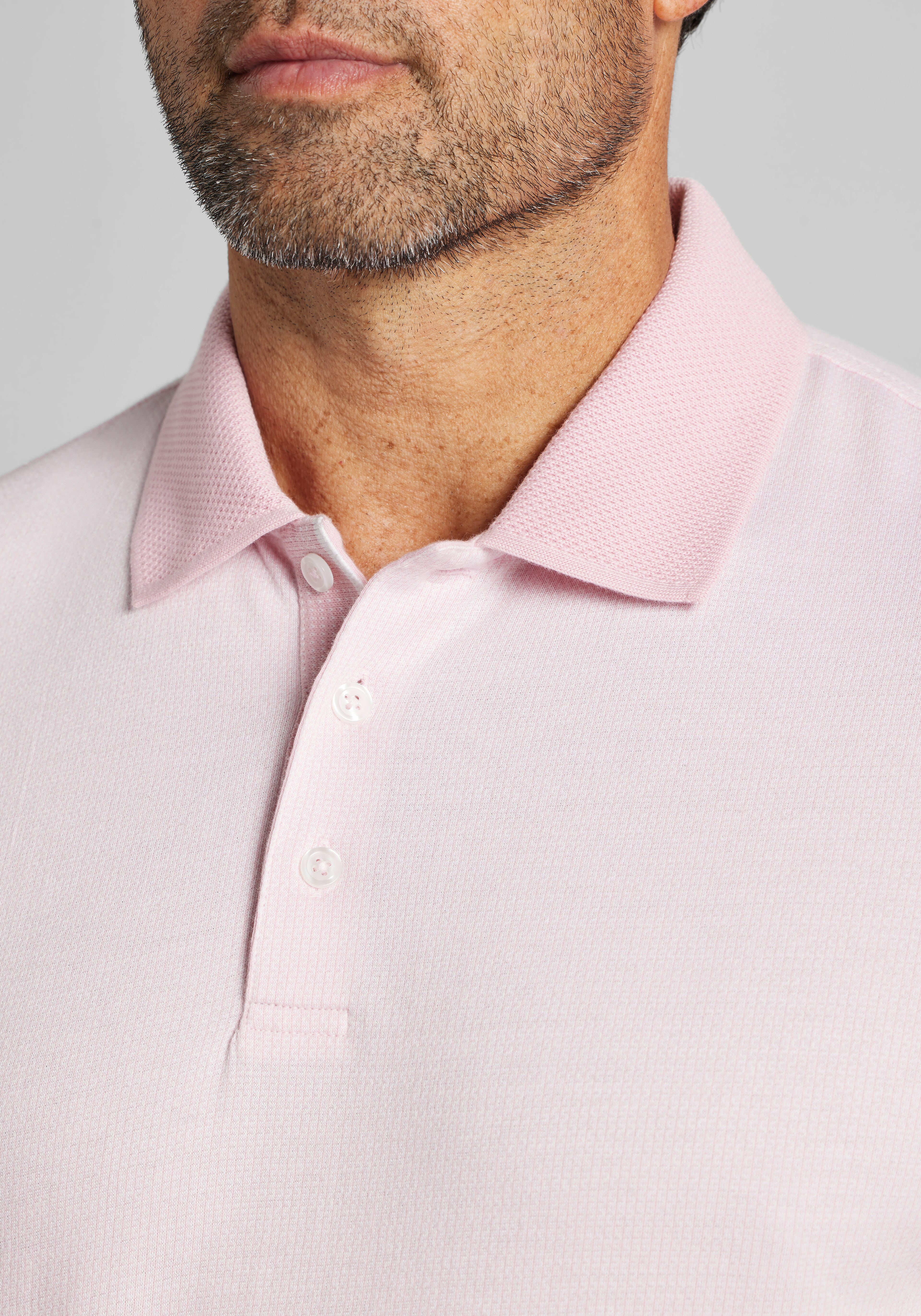 Jos. A. Bank Traditional Fit Jacquard Polo - Big & Tall CLEARANCE