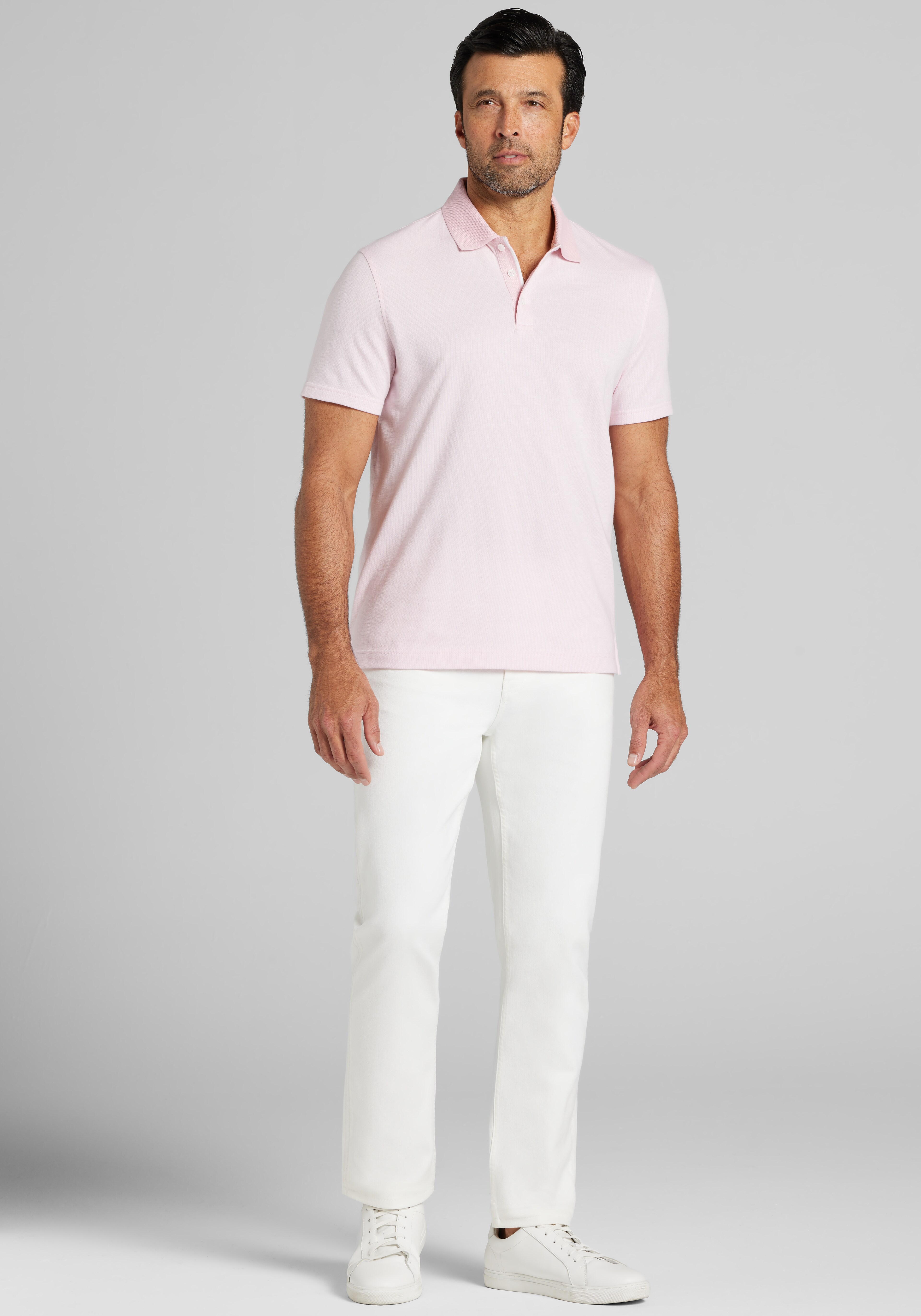 Jos. A. Bank Traditional Fit Jacquard Polo - Big & Tall CLEARANCE