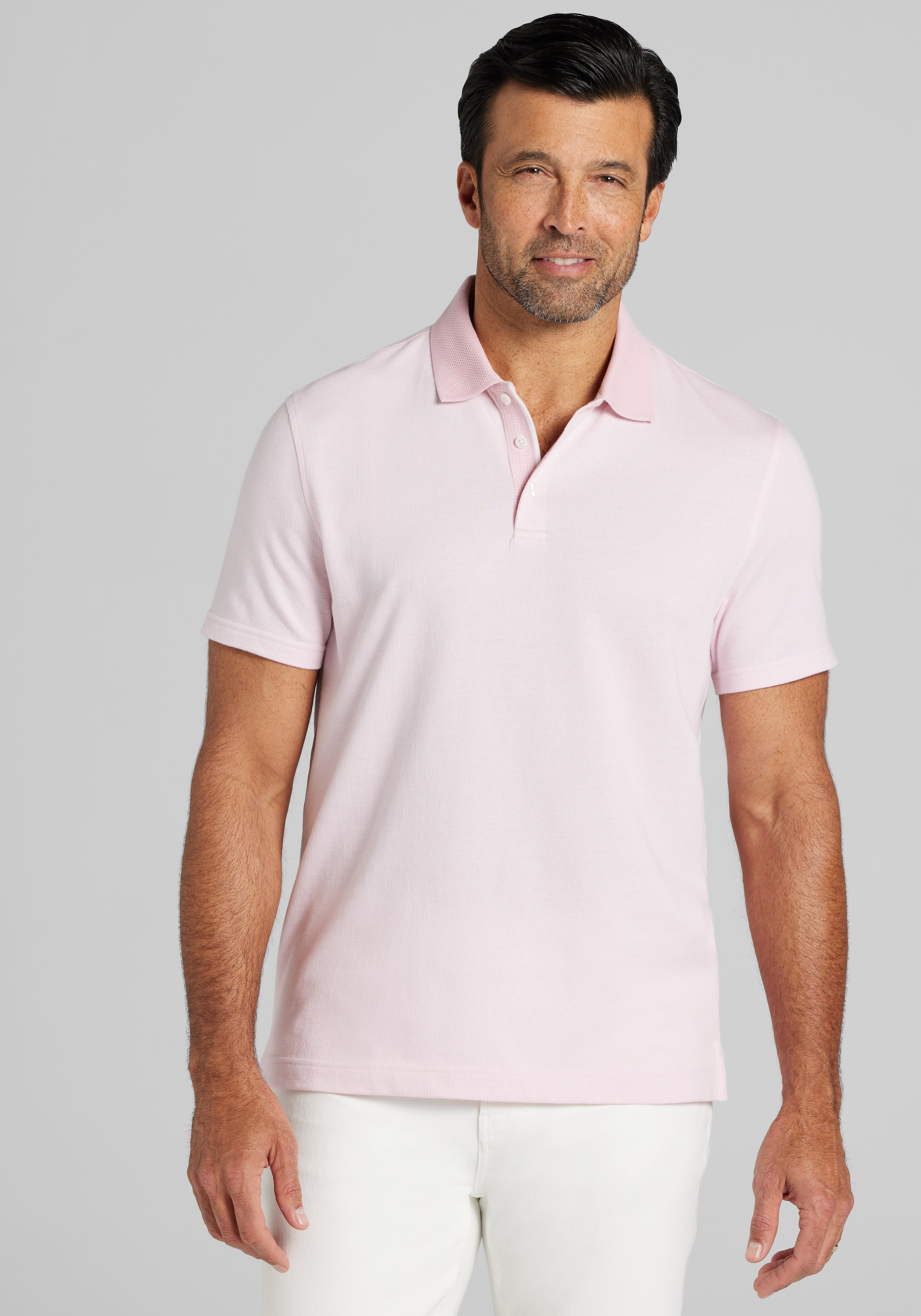 Jos. A. Bank Traditional Fit Jacquard Polo - Big & Tall CLEARANCE