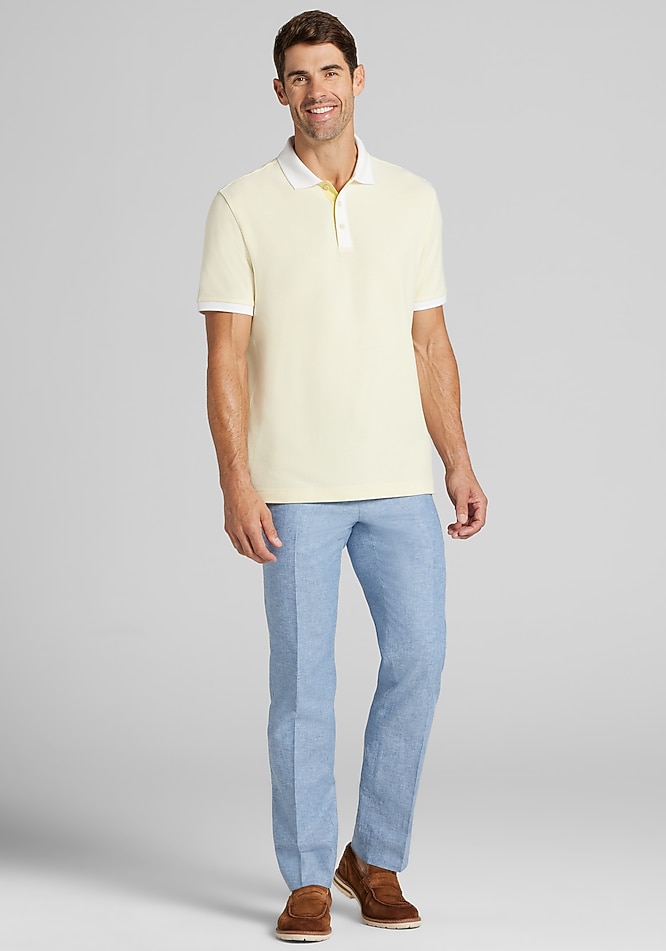 Jos. A. Bank Tailored Fit Jacquard Knit Polo CLEARANCE - All