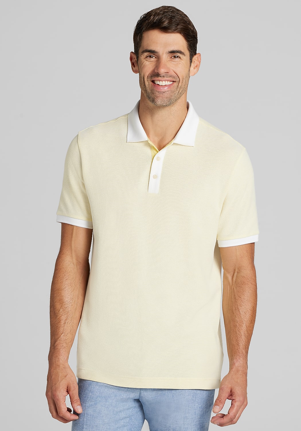 Jos. A. Bank Tailored Fit Jacquard Knit Polo - Big & Tall