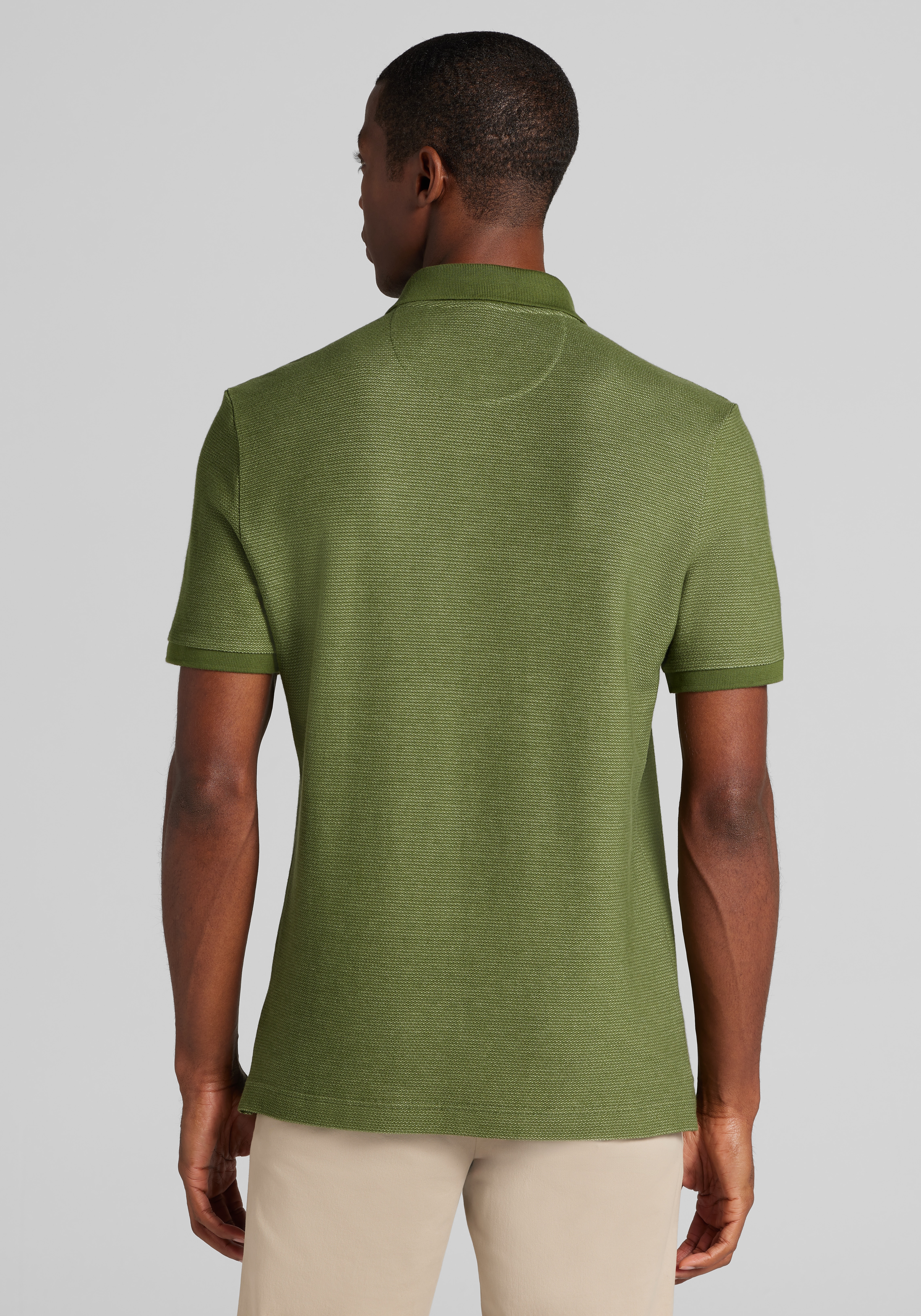 Jos. A. Bank Tailored Fit Jacquard Knit Polo