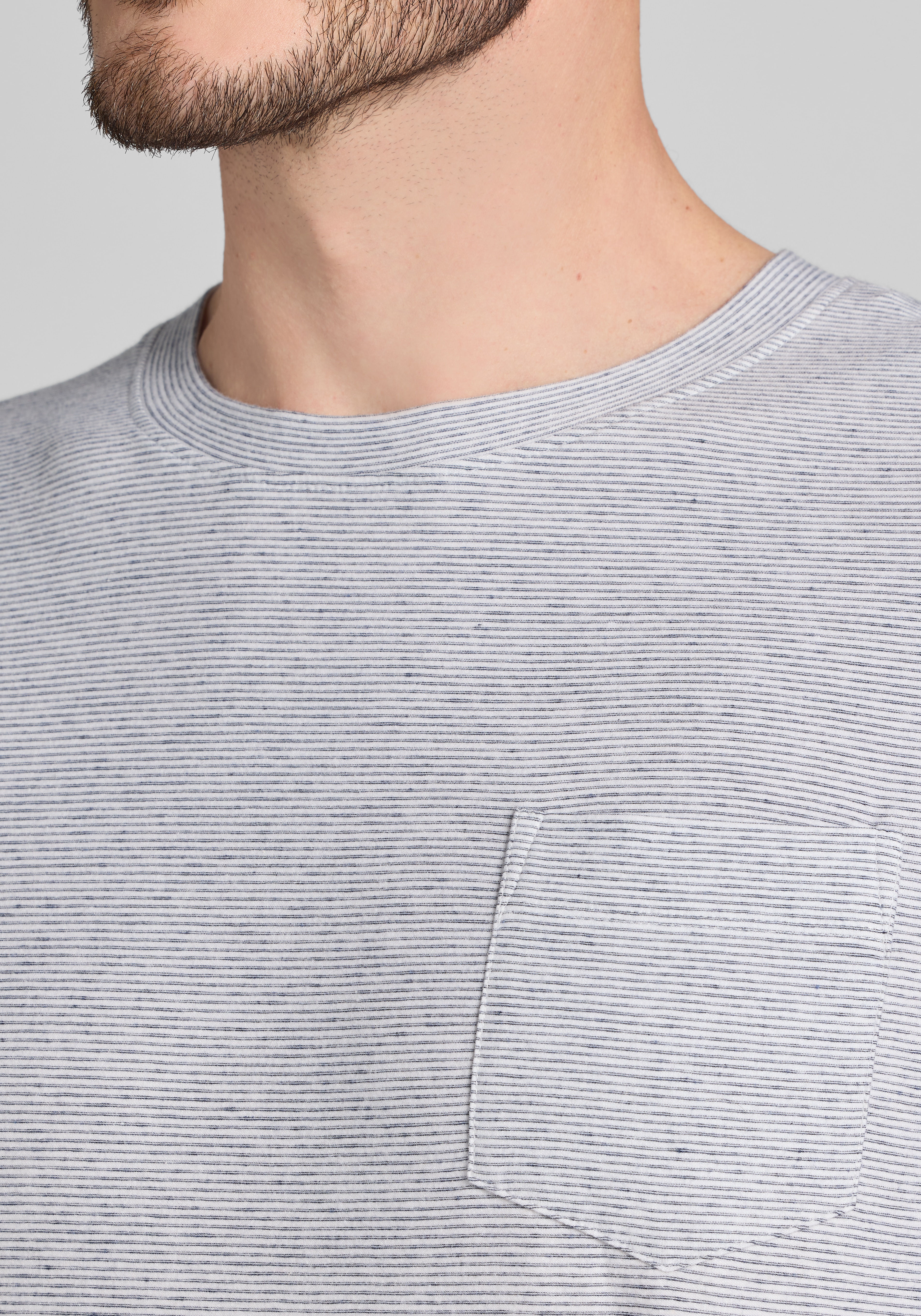 Jos. A. Bank Tailored Fit Heather Stripe Tee