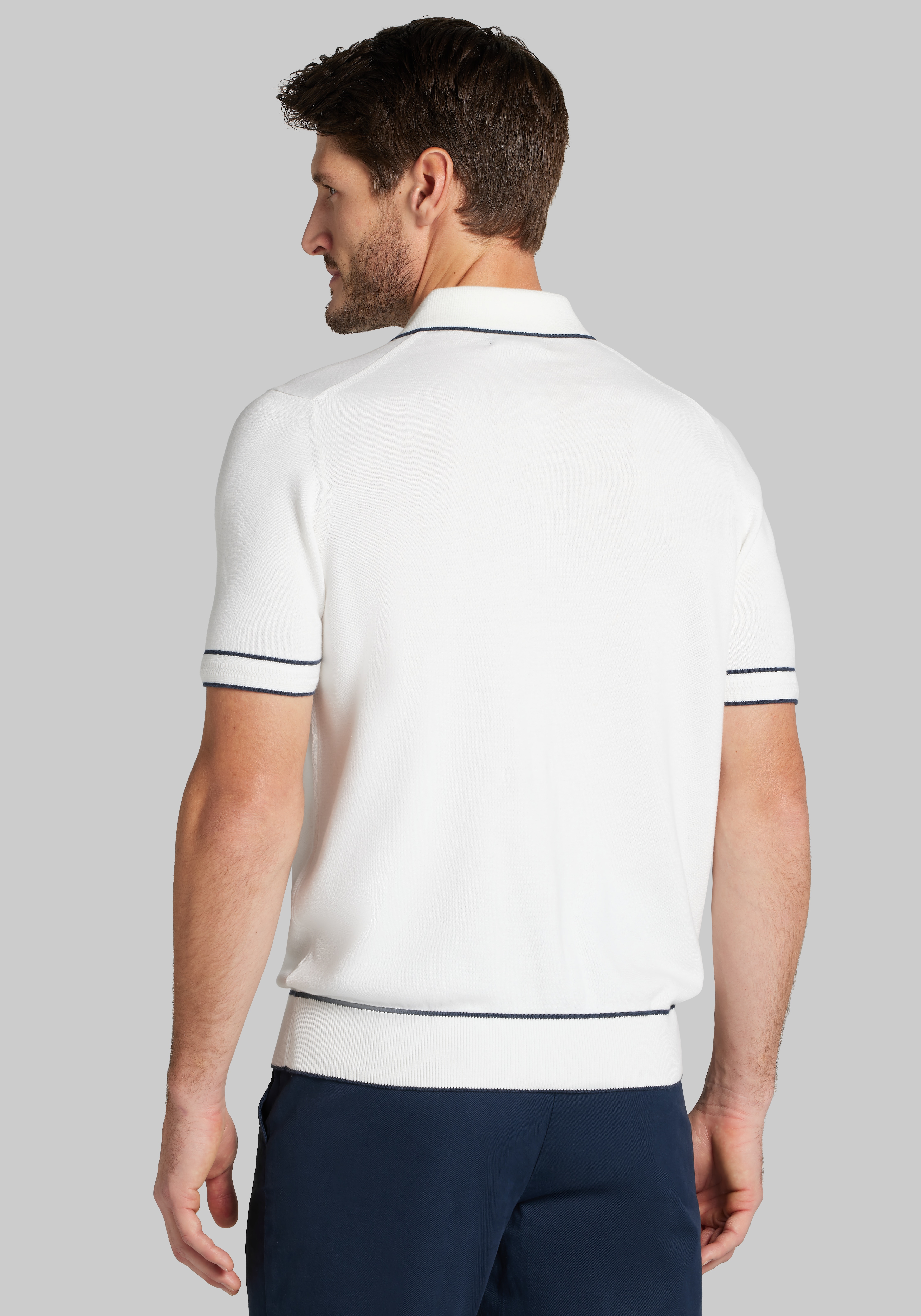 Jos. A. Bank Tailored Fit Tipped Polo Sweater