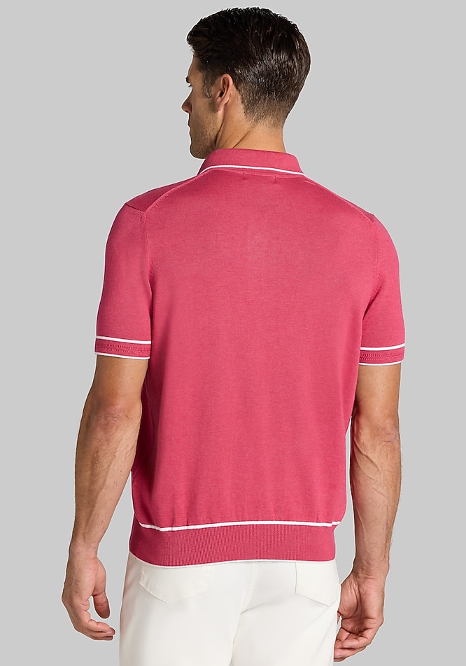 Jos. A. Bank Tailored Fit Tipped Polo Sweater CLEARANCE - All