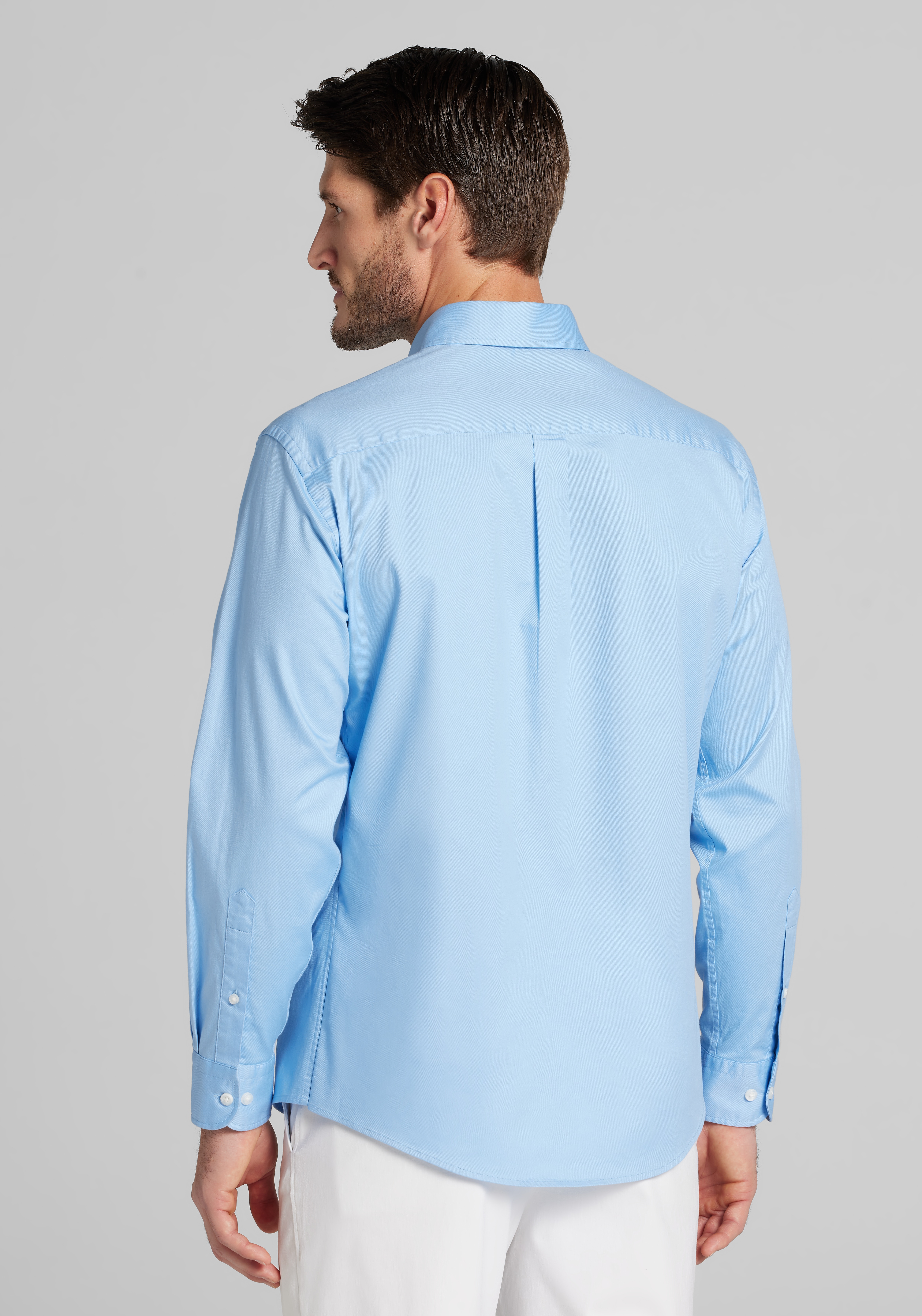Jos. A. Bank Tailored Fit Solid Twill Button Up Shirt - Big & Tall CLEARANCE
