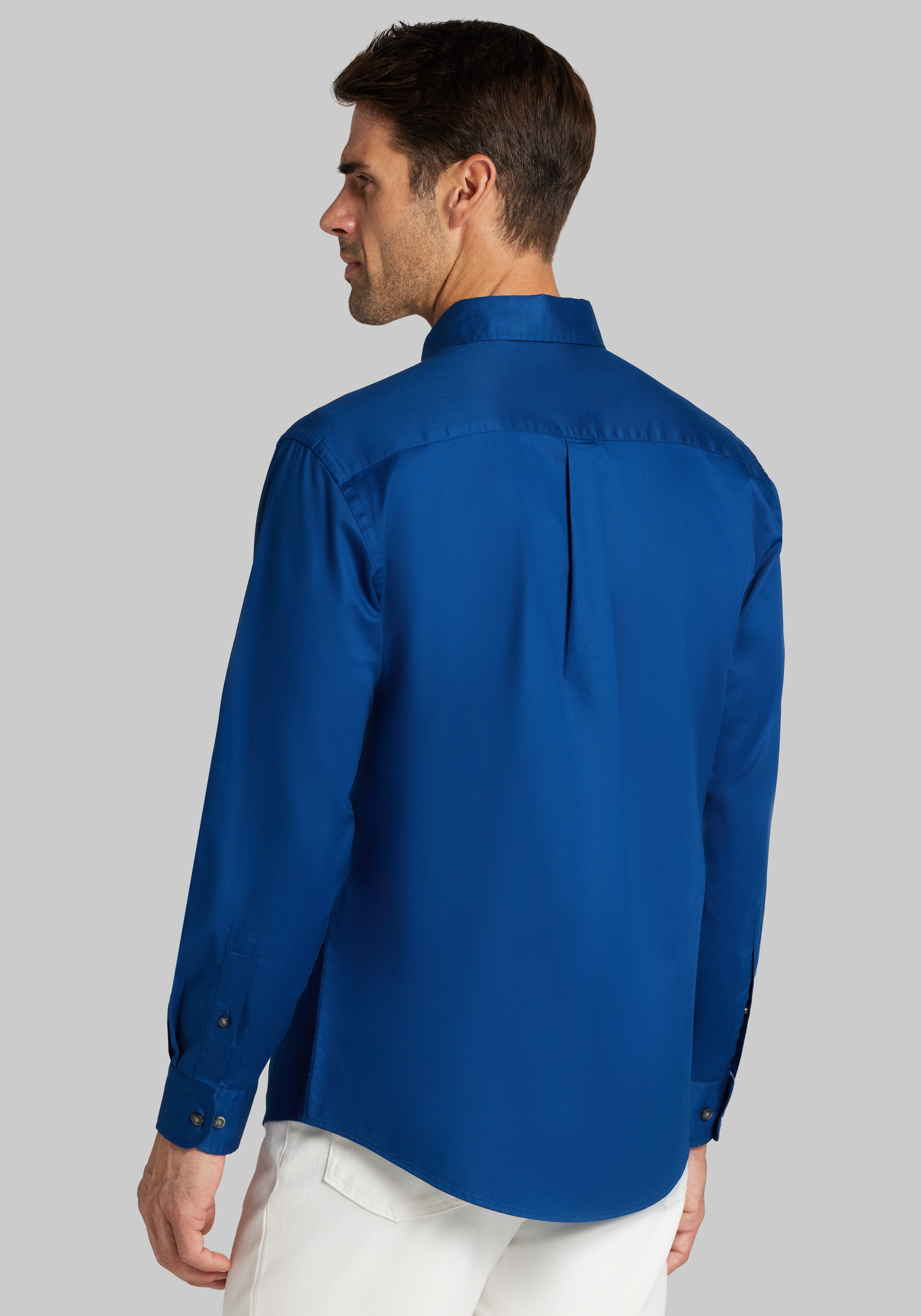 Jos. A. Bank Tailored Fit Solid Twill Sportshirt