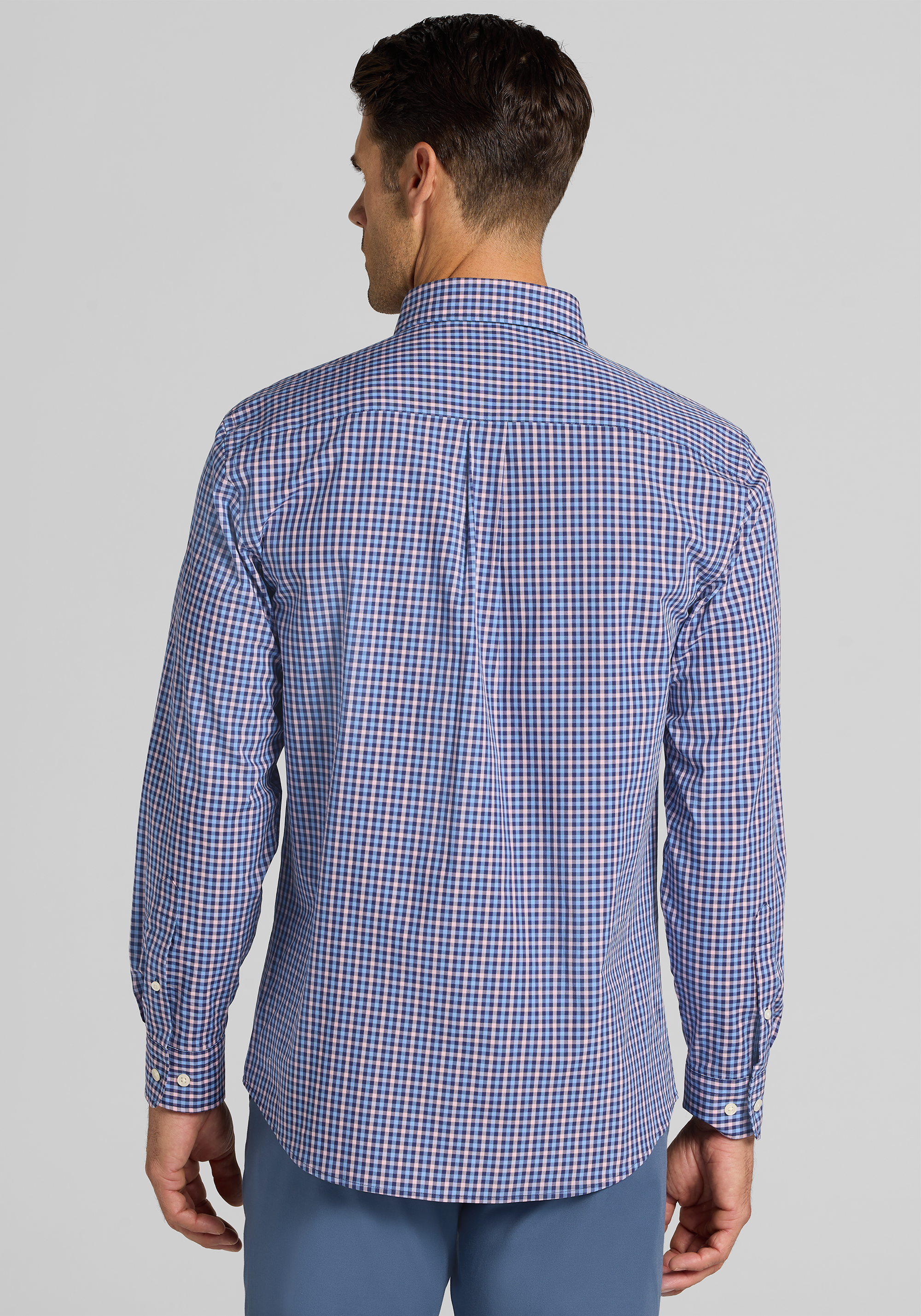 Jos. A. Bank Tailored Fit Mini Check Sportshirt