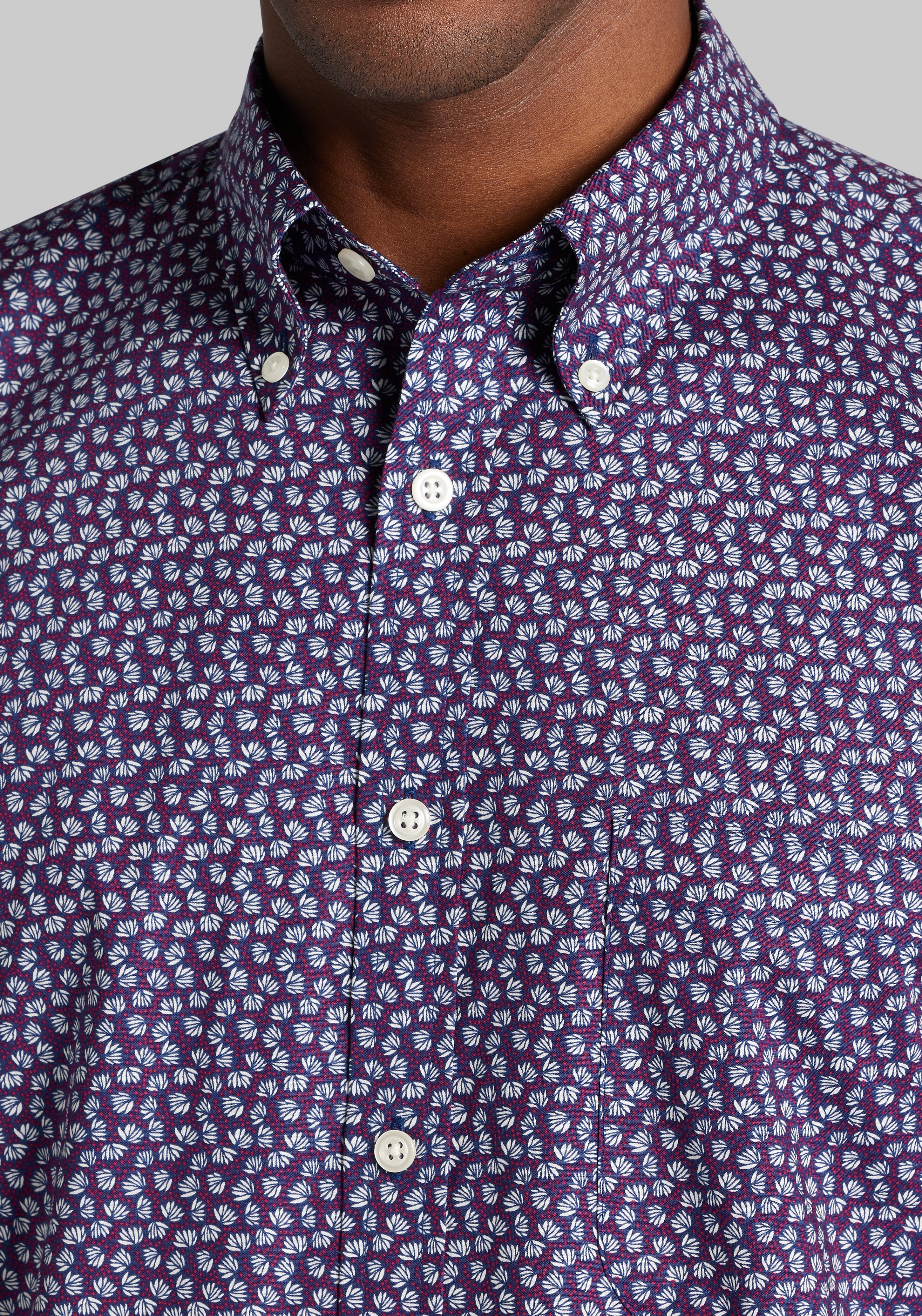 Jos. A. Bank Tailored Fit Mini Fans Sportshirt