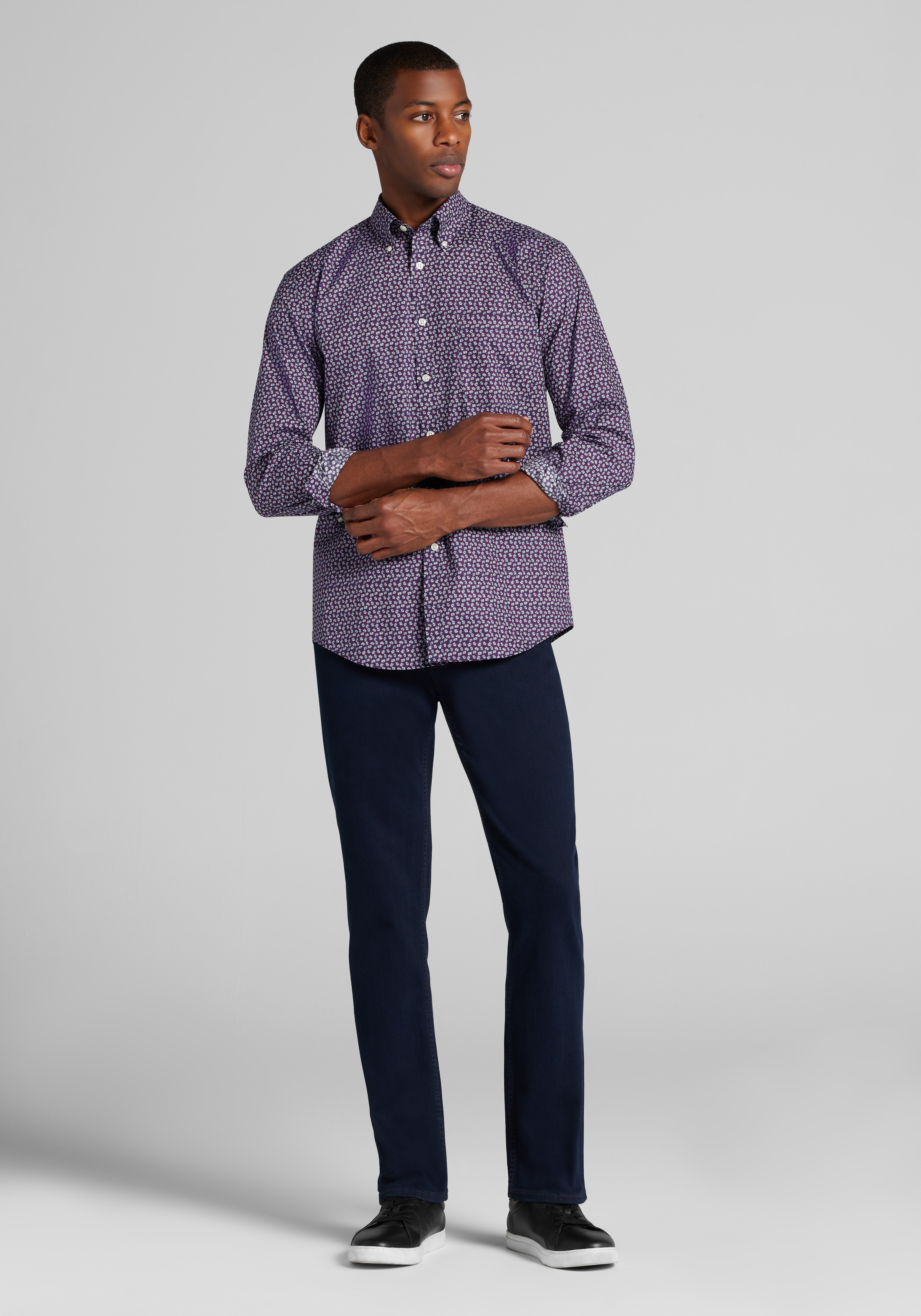 Jos. A. Bank Tailored Fit Mini Fans Sportshirt