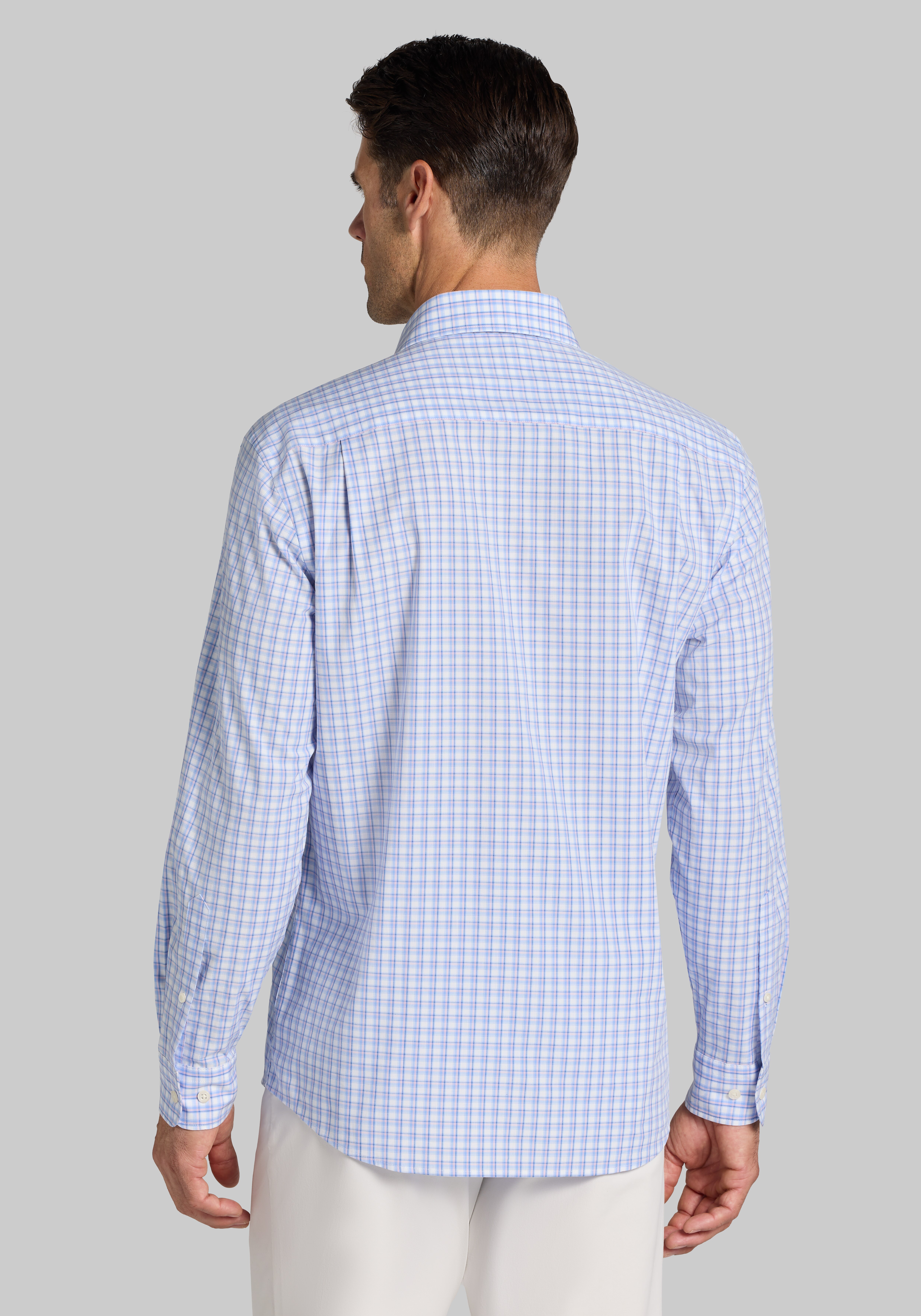 Jos. A Bank Tailored Fit Medium Plaid Sportshirt