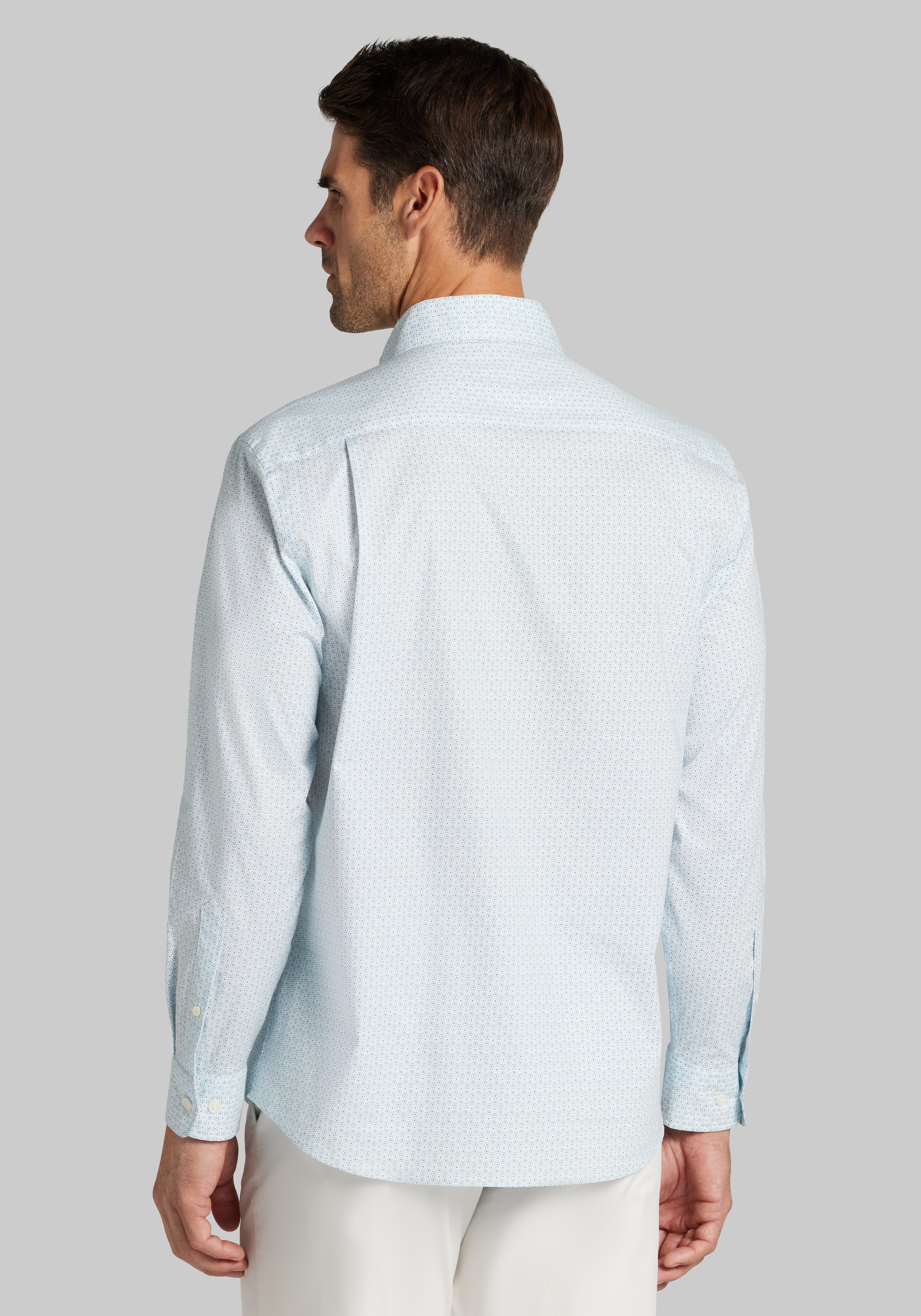 Jos. A. Bank Tailored Fit Mini Hexagon Dot Sportshirt