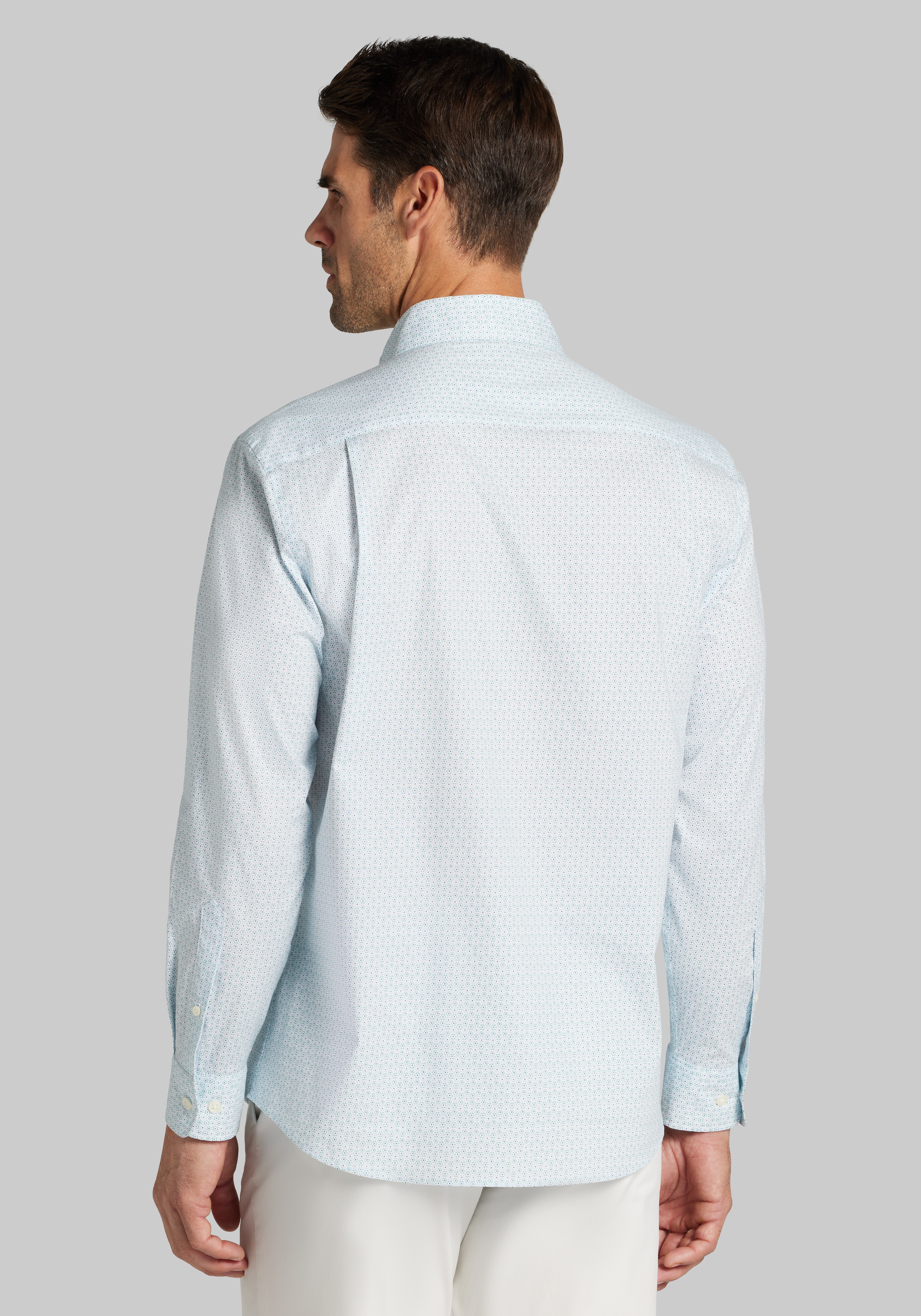 Jos. A. Bank Tailored Fit Mini Hexagon Dot Sportshirt CLEARANCE
