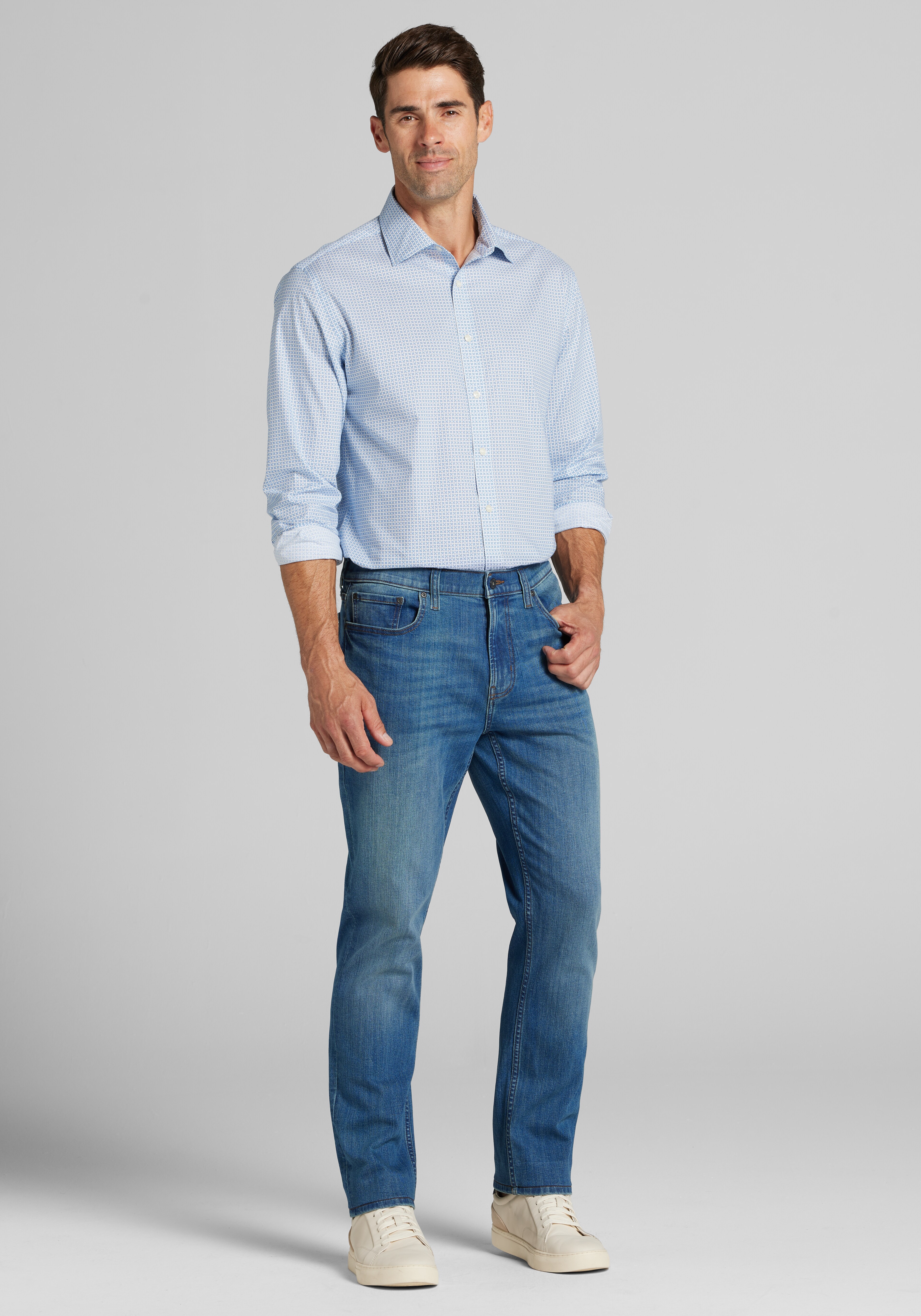 Jos. A. Bank Tailored Fit Mini X Sportshirt - Big & Tall CLEARANCE