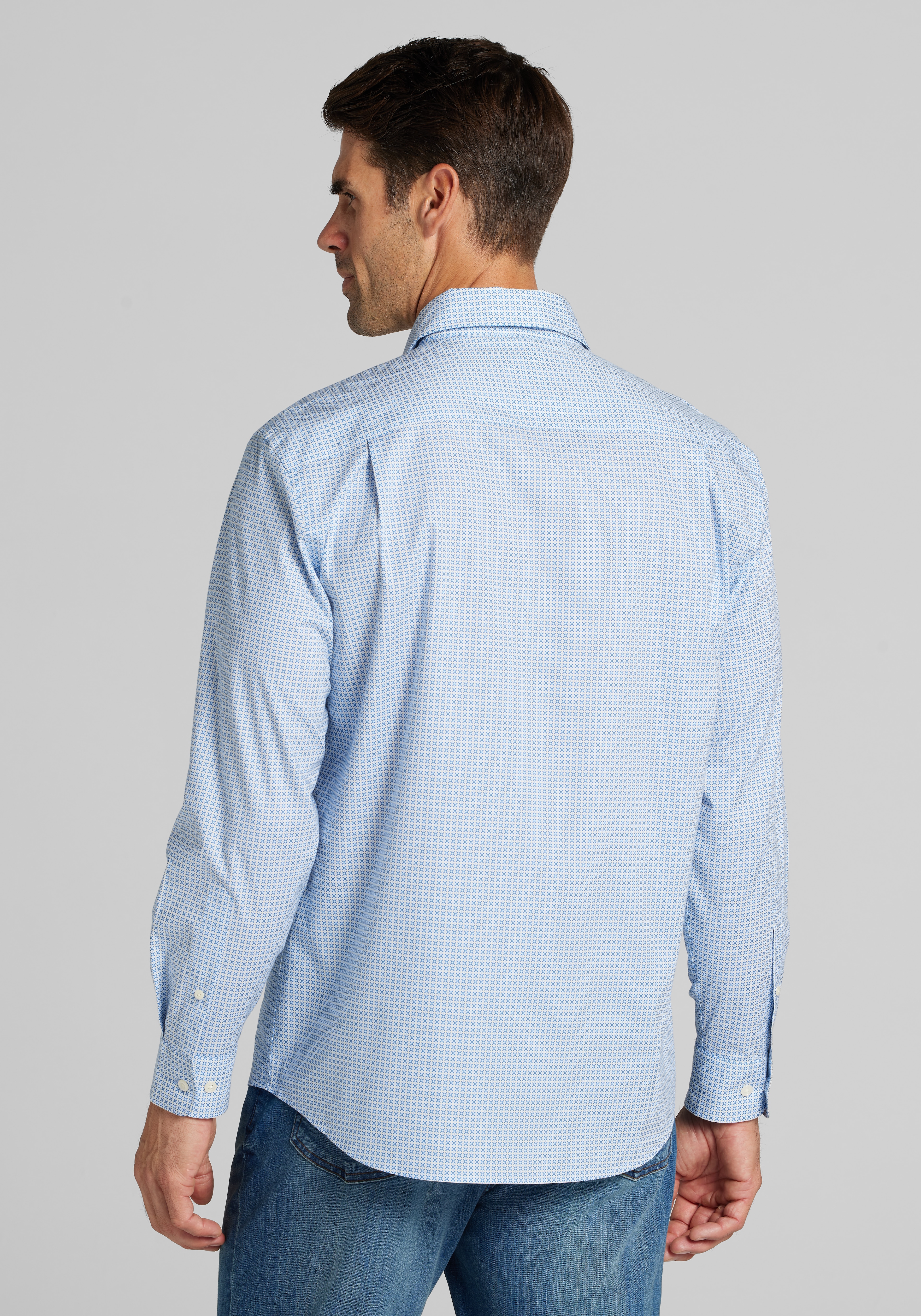 Jos. A. Bank Tailored Fit Mini X Sportshirt - Big & Tall CLEARANCE